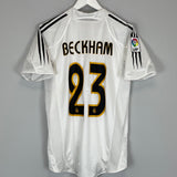 2004/05 REAL MADRID BECKHAM #23 HOME SHIRT (M) ADIDAS
