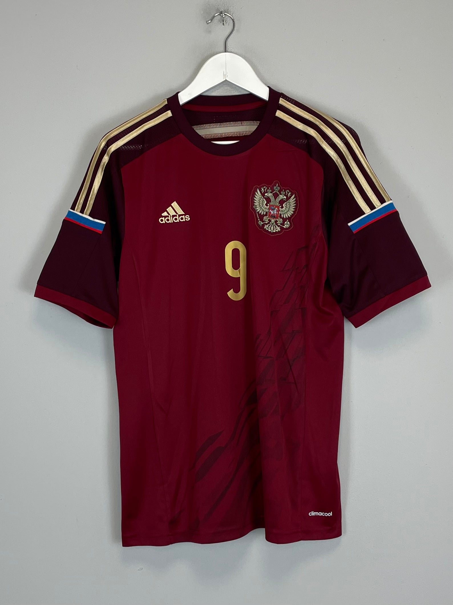 Shop 2013/14 RUSSIA KOKORIN #9 HOME SHIRT (M) ADIDAS, classic football shirts, vintage football shirts & retro soccer jerseys at Cult Kits