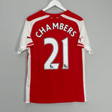 2014/15 ARSENAL CHAMBERS #21 HOME SHIRT (M) PUMA