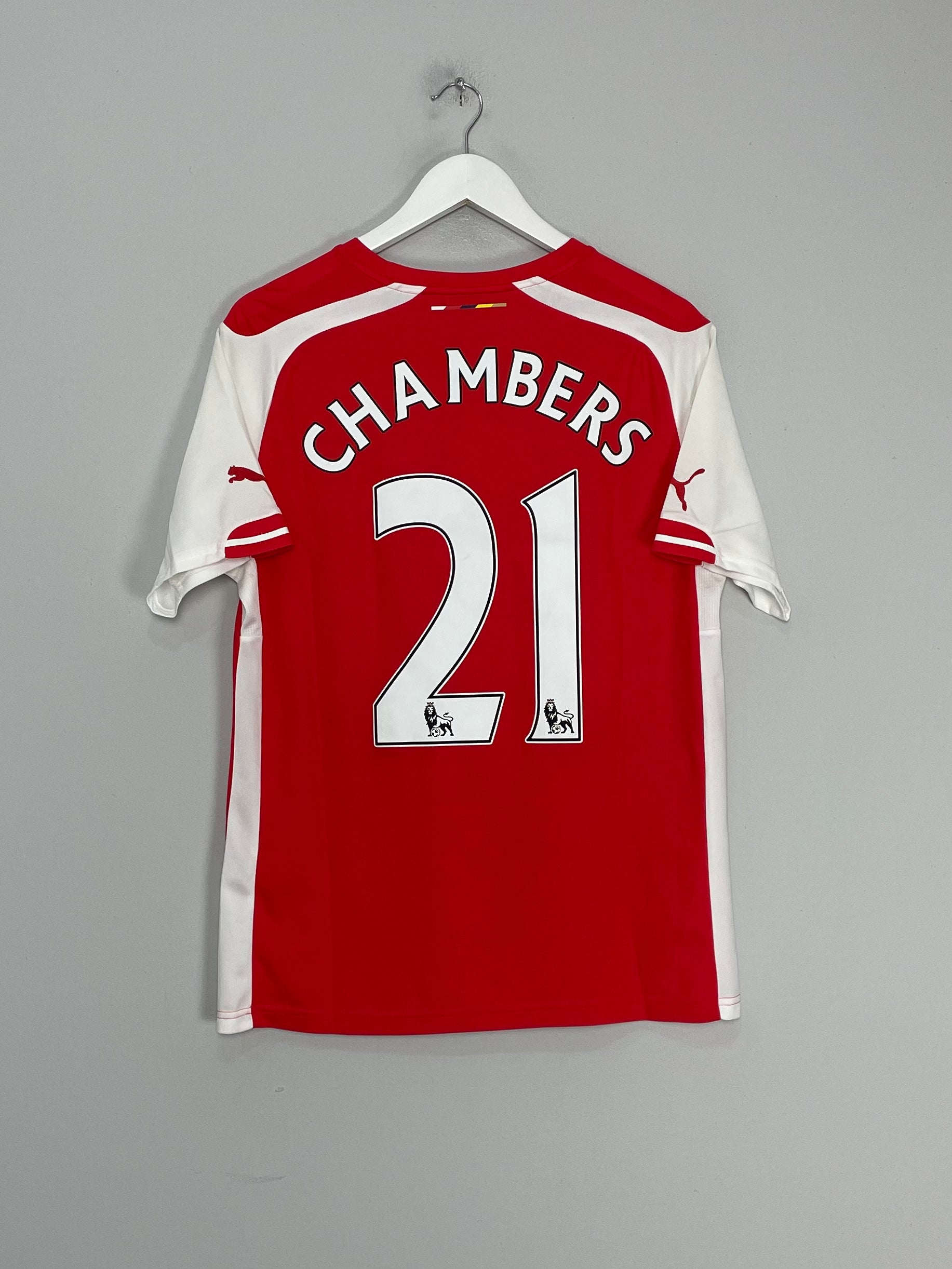 2014/15 ARSENAL CHAMBERS #21 HOME SHIRT (M) PUMA