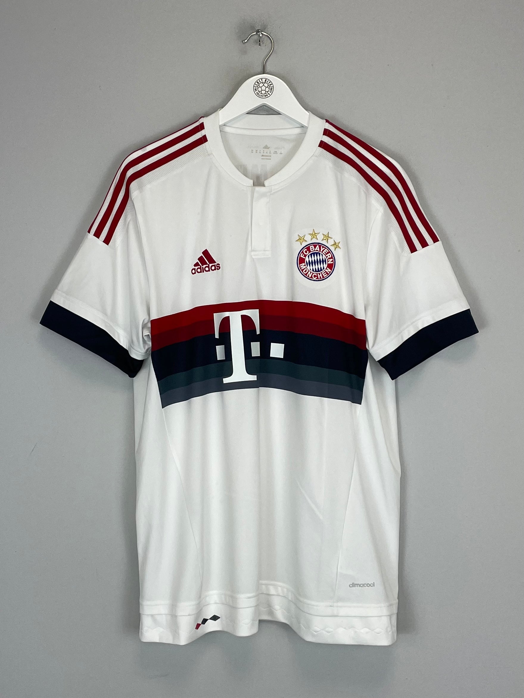 Shop 2015/16 BAYERN MUNICH AWAY SHIRT (XL) ADIDAS, classic football shirts, vintage football shirts & retro soccer jerseys at Cult Kits