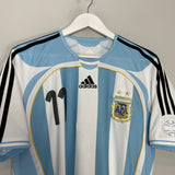 Shop 2006/07 ARGENTINA TEVEZ #11 HOME SHIRT (M) ADIDAS, classic football shirts, vintage football shirts & retro soccer jerseys at Cult Kits