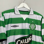 Shop 2004/05 CELTIC JUNINHO #7 *SQUAD SIGNED* HOME SHIRT (L) UMBRO, classic football shirts, vintage football shirts & retro soccer jerseys at Cult Kits