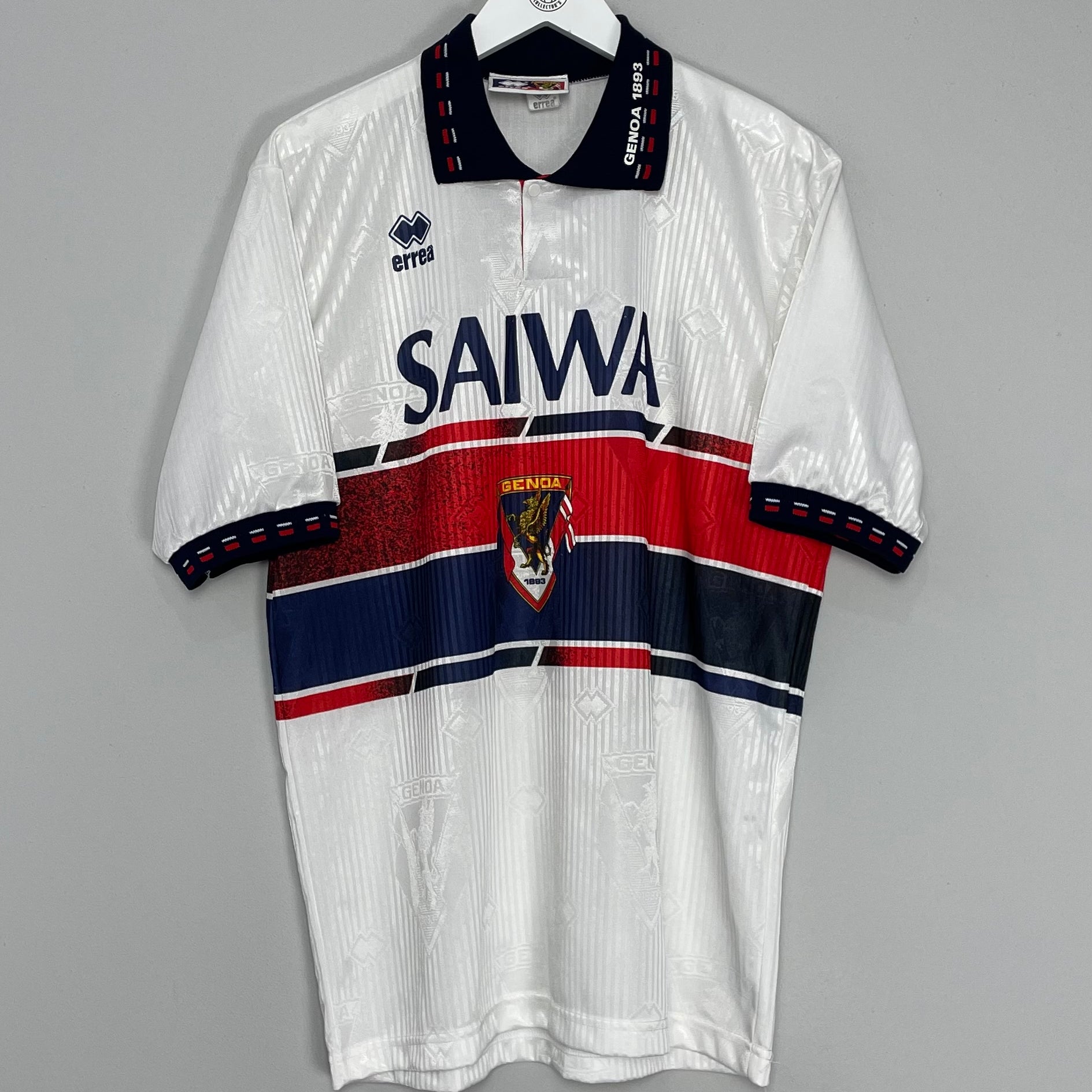 Shop 1993/94 GENOA AWAY SHIRT (L) ERREA, classic football shirts, vintage football shirts & retro soccer jerseys at Cult Kits