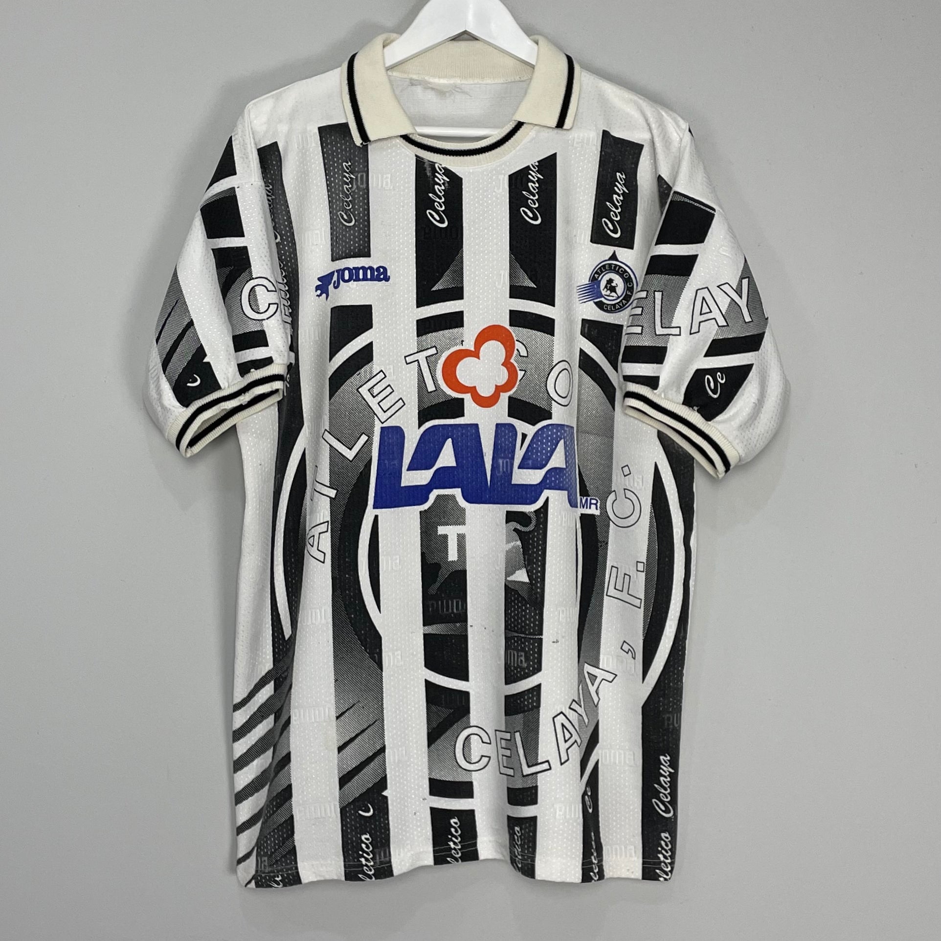 Shop 1998/99 ATLETICO CELAYA HOME SHIRT (XL) JOMA, classic football shirts, vintage football shirts & retro soccer jerseys at Cult Kits