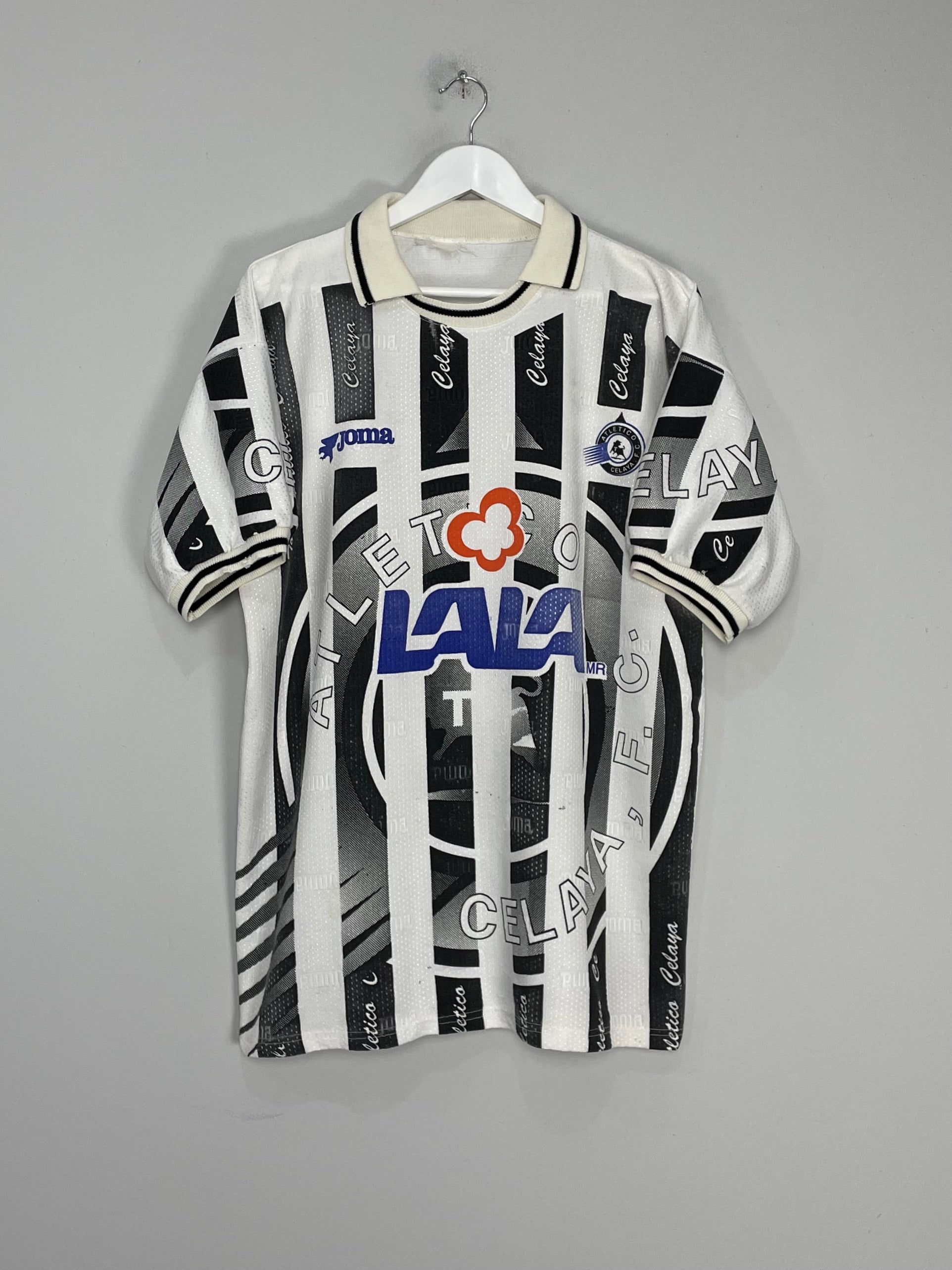 Shop 1998/99 ATLETICO CELAYA HOME SHIRT (XL) JOMA, classic football shirts, vintage football shirts & retro soccer jerseys at Cult Kits