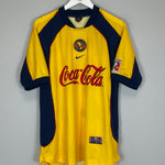 Shop 2001/02 CLUB AMERICA R.GUTIERREZ #21 HOME SHIRT (M) NIKE, classic football shirts, vintage football shirts & retro soccer jerseys at Cult Kits