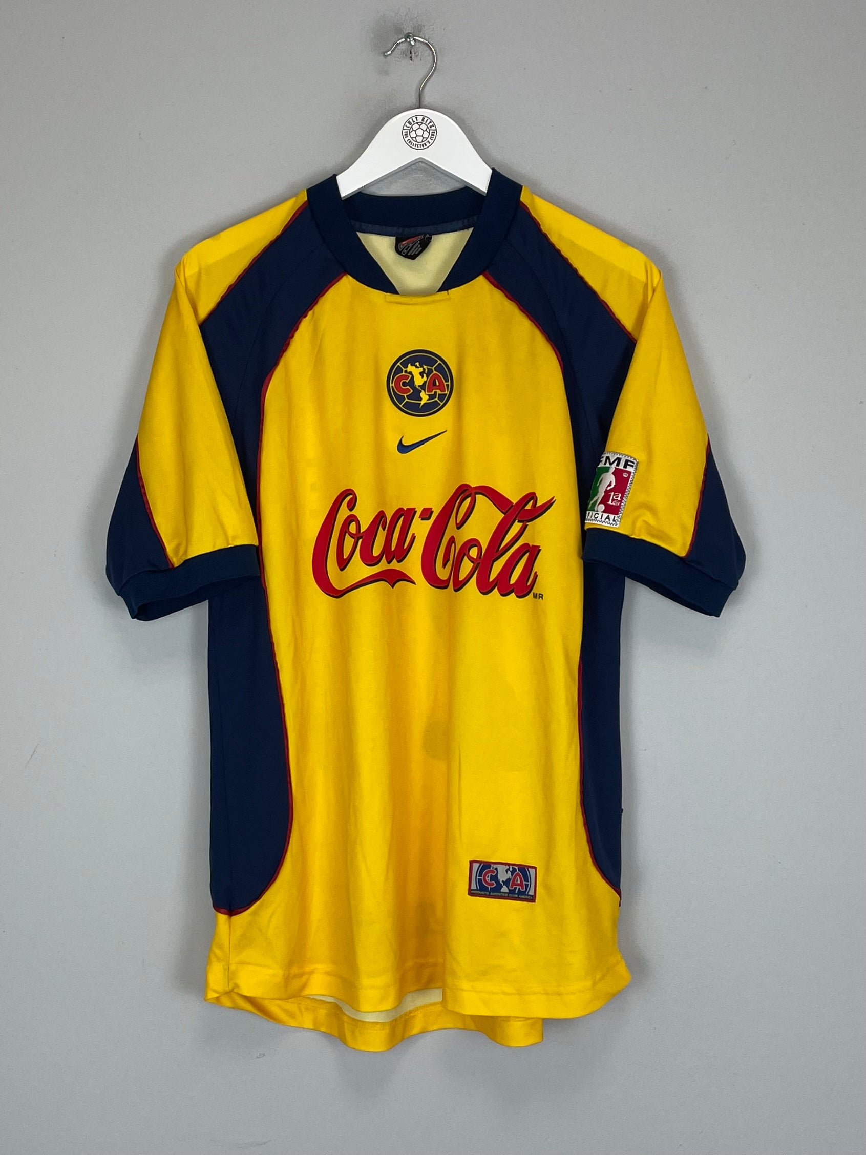 Shop 2001/02 CLUB AMERICA R.GUTIERREZ #21 HOME SHIRT (M) NIKE, classic football shirts, vintage football shirts & retro soccer jerseys at Cult Kits