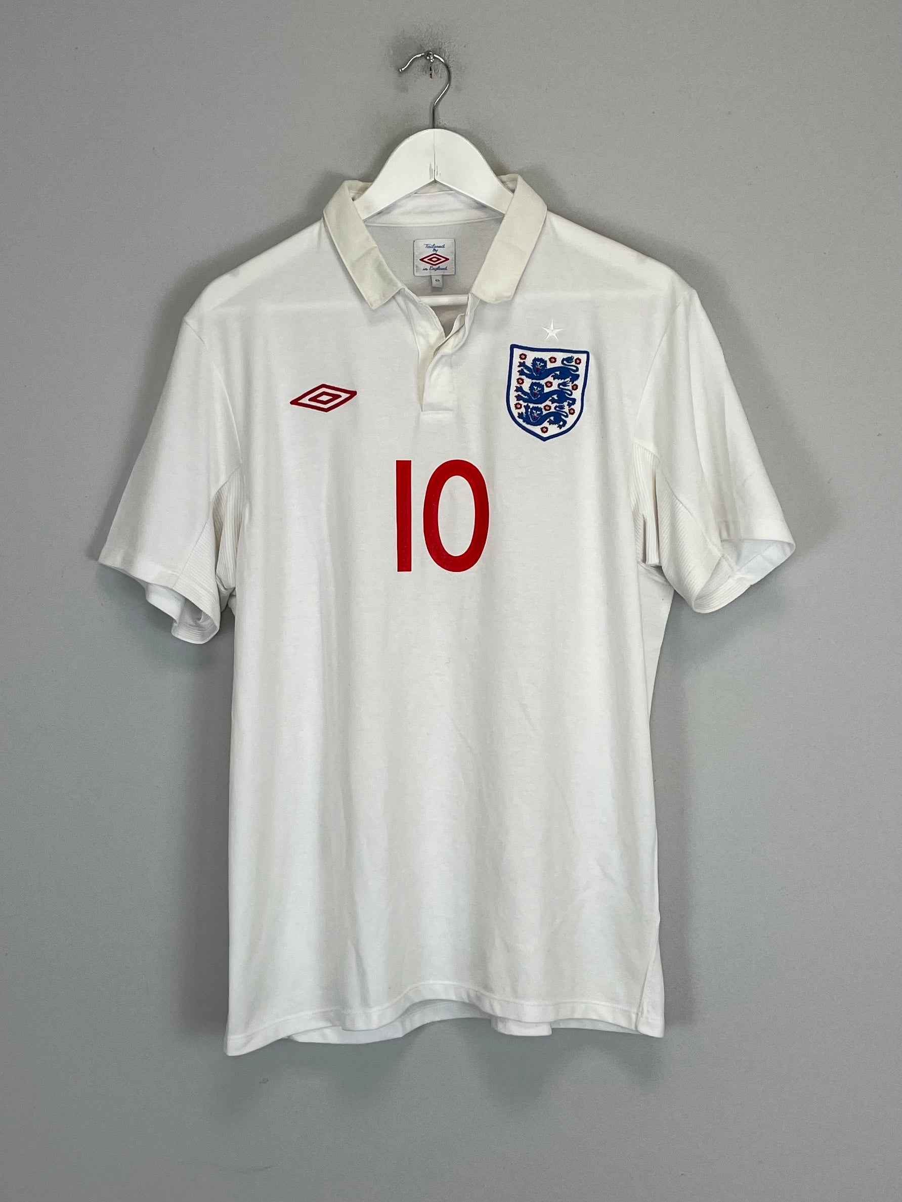 Shop 2009/10 ENGLAND ROONEY #10 HOME SHIRT (L) UMBRO, classic football shirts, vintage football shirts & retro soccer jerseys at Cult Kits