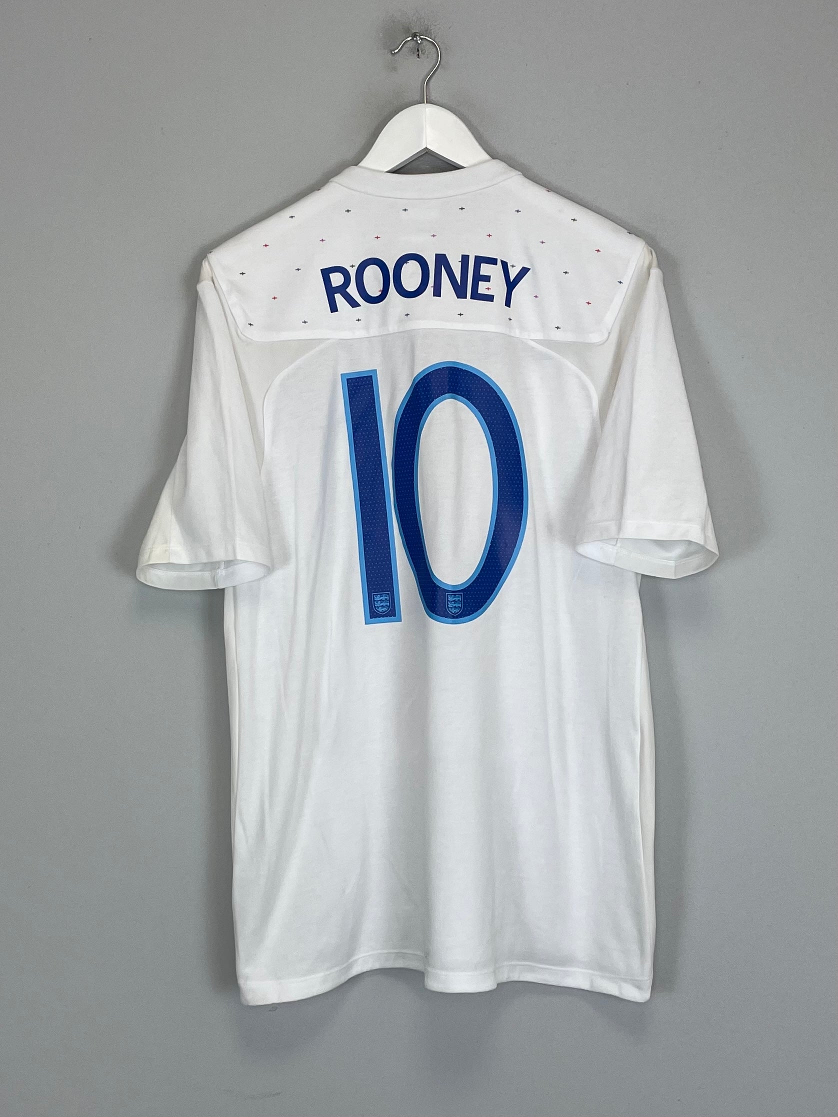 Shop 2010/11 ENGLAND ROONEY #10 HOME SHIRT (M) UMBRO, classic football shirts, vintage football shirts & retro soccer jerseys at Cult Kits