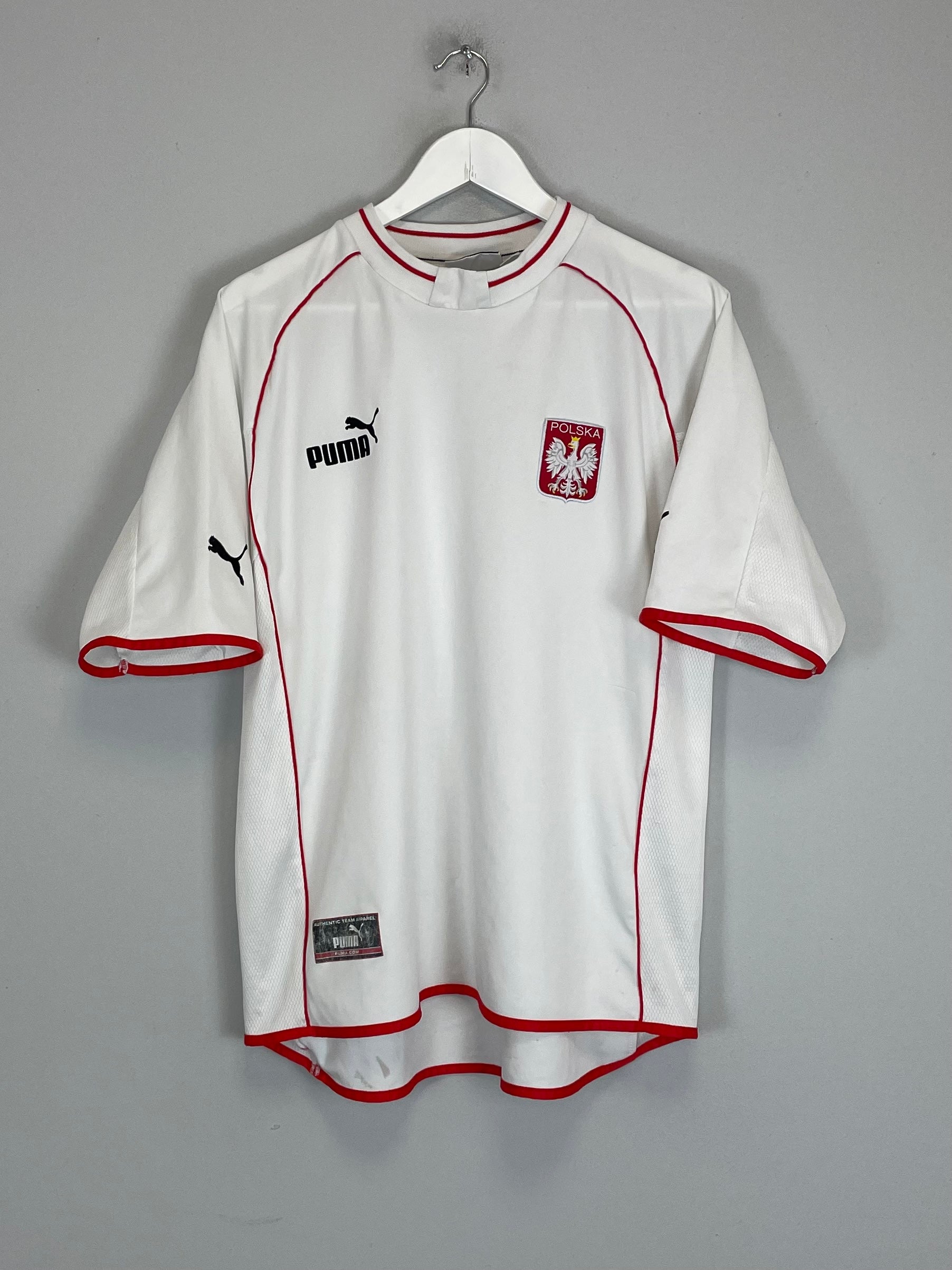 Shop 2001/02 POLAND HOME SHIRT (L) PUMA, classic football shirts, vintage football shirts & retro soccer jerseys at Cult Kits