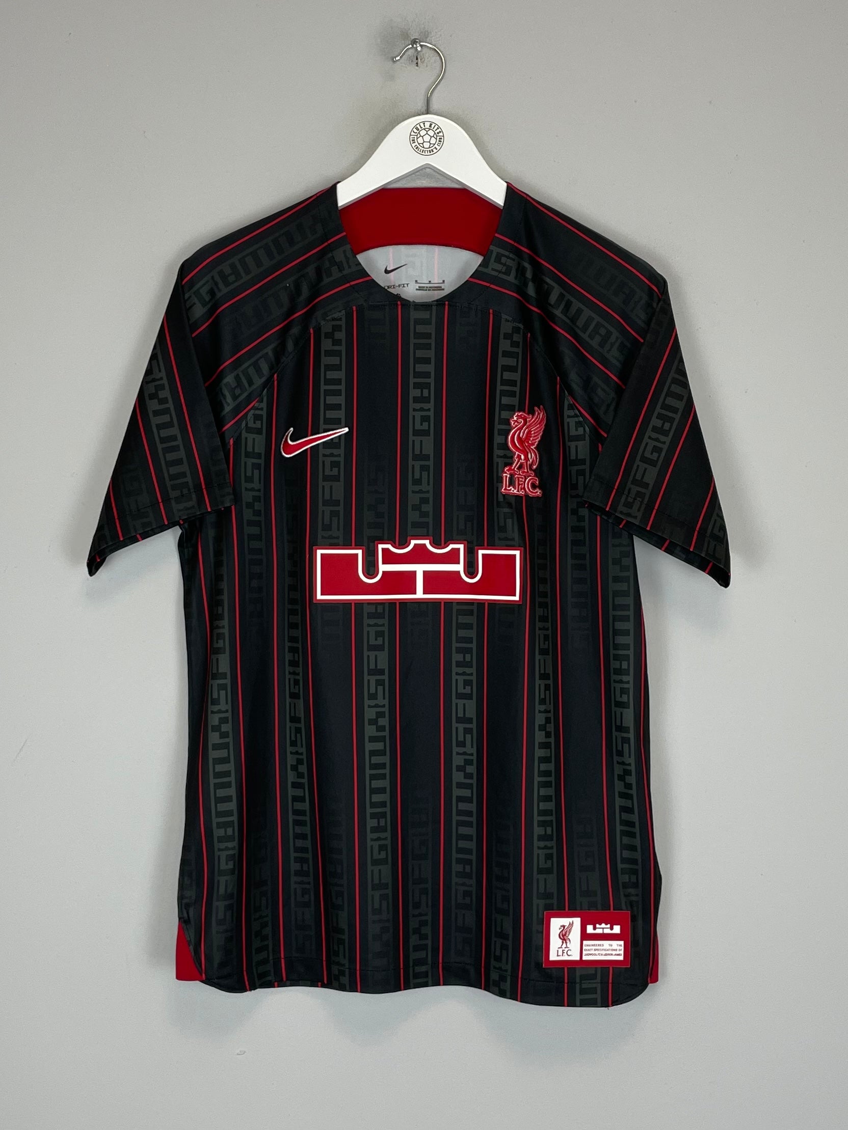 Shop 2022/23 LIVERPOOL X LEBRON JAMES SHIRT (M) NIKE, classic football shirts, vintage football shirts & retro soccer jerseys at Cult Kits