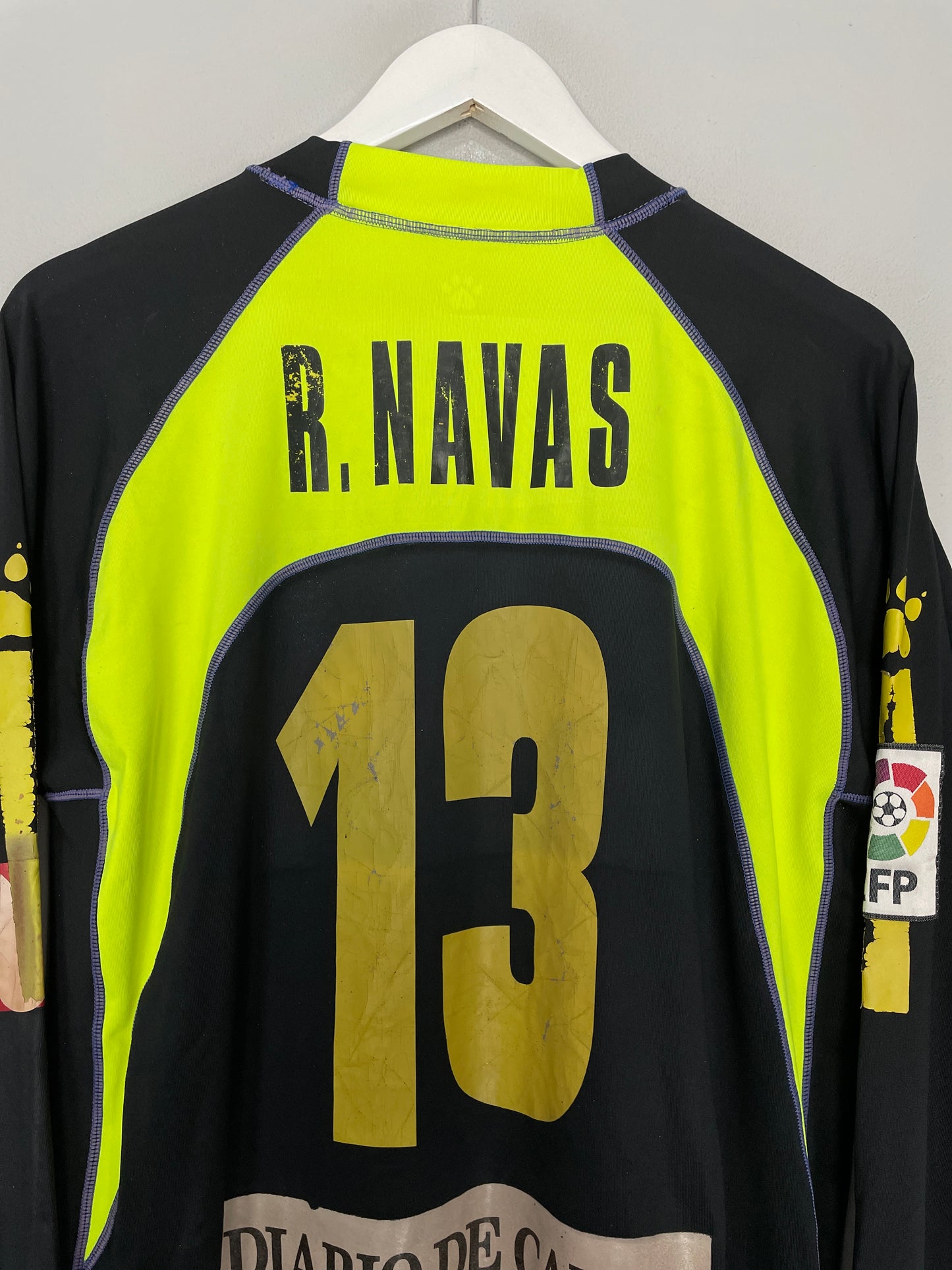2007/08 CADIZ FC R.NAVAS #13 L/S *MATCH ISSUE* GK SHIRT (L) KELME