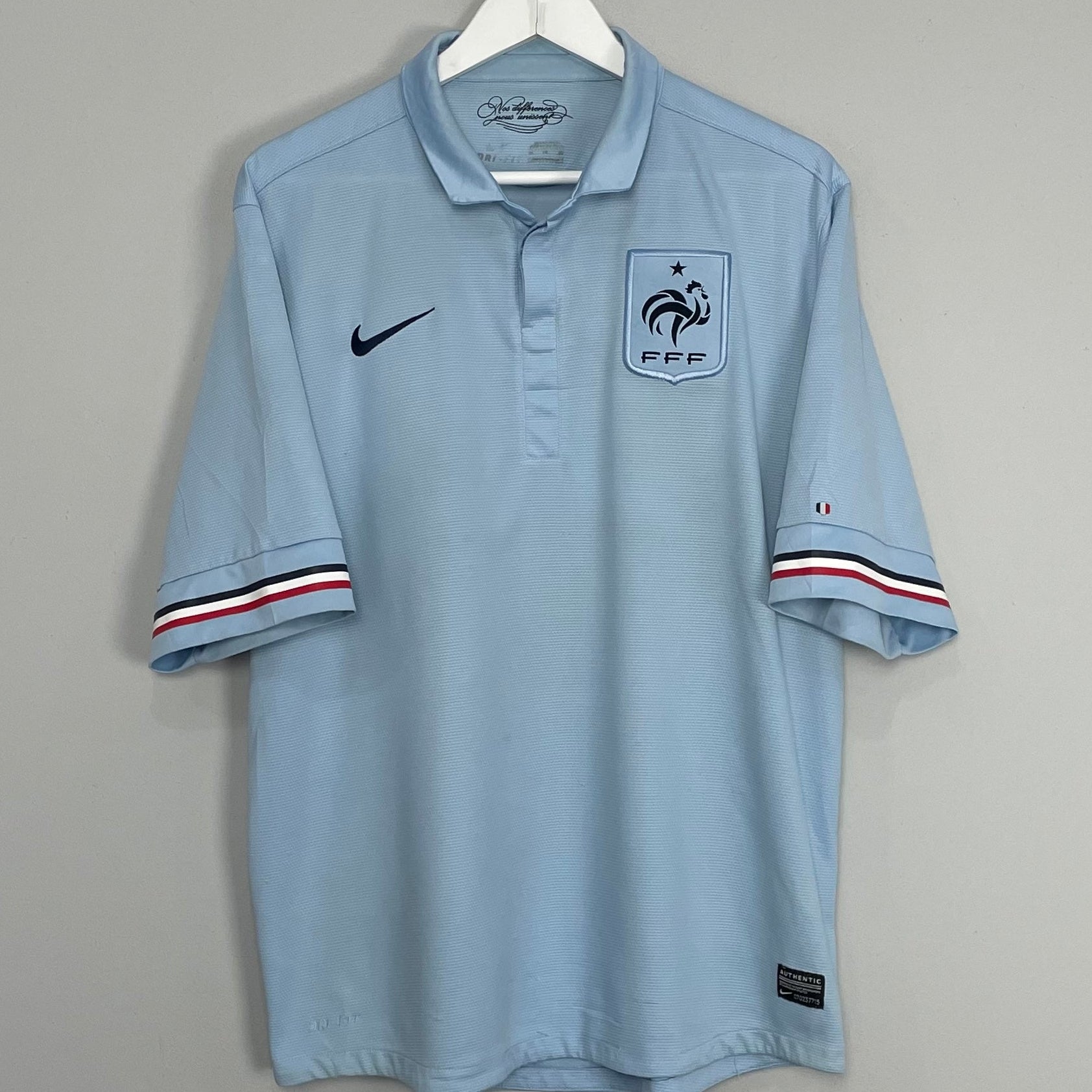 Shop 2013/14 FRANCE AWAY SHIRT (XL) NIKE, classic football shirts, vintage football shirts & retro soccer jerseys at Cult Kits