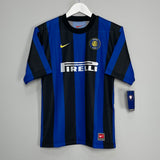 Shop 1999/00 INTER MILAN *BNWT* HOME SHIRT (L.KIDS) NIKE, classic football shirts, vintage football shirts & retro soccer jerseys at Cult Kits