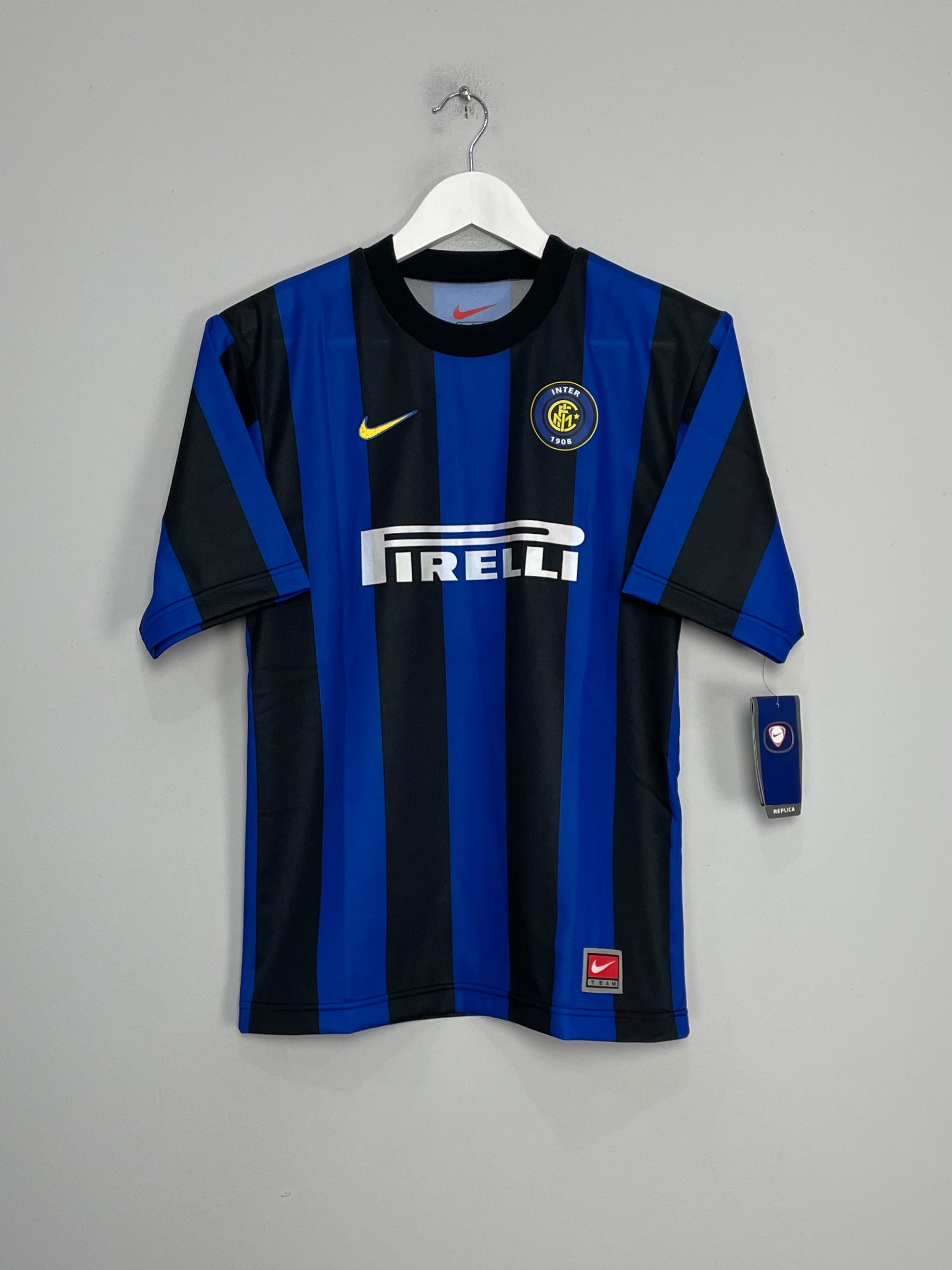 Shop 1999/00 INTER MILAN *BNWT* HOME SHIRT (L.KIDS) NIKE, classic football shirts, vintage football shirts & retro soccer jerseys at Cult Kits