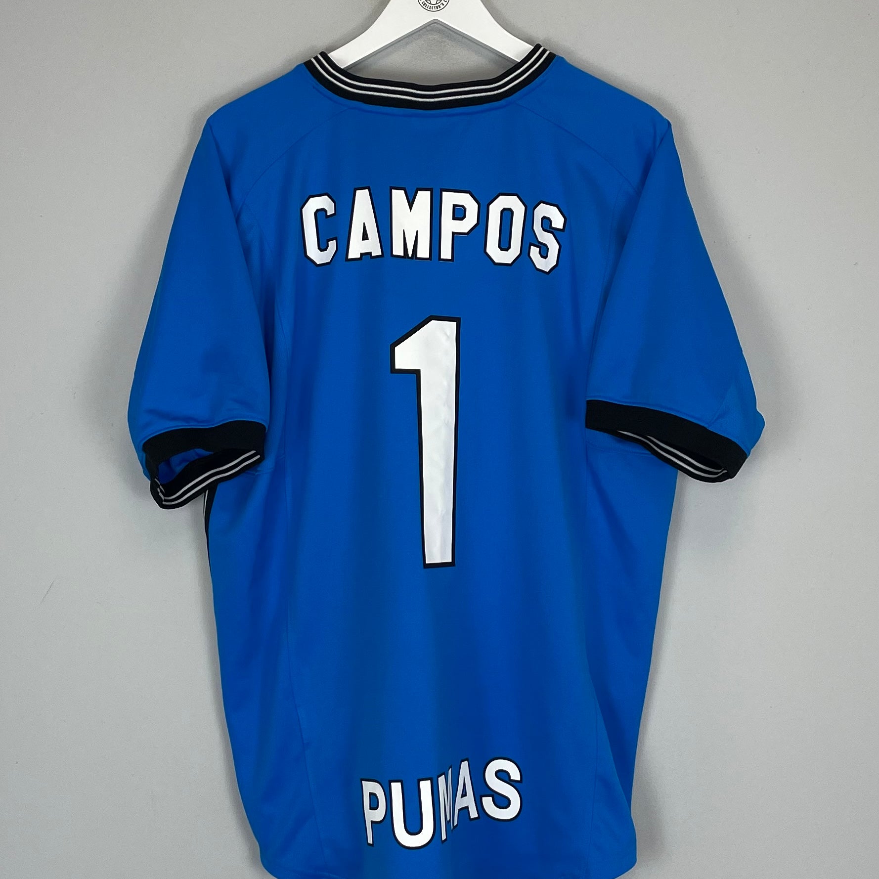 Shop 1997/98 UNAM PUMAS CAMPOS #1 GK SHIRT (XL) NIKE, classic football shirts, vintage football shirts & retro soccer jerseys at Cult Kits