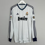 Shop 2012/13 REAL MADRID RONALDO #7 L/S HOME SHIRT (L) ADIDAS, classic football shirts, vintage football shirts & retro soccer jerseys at Cult Kits