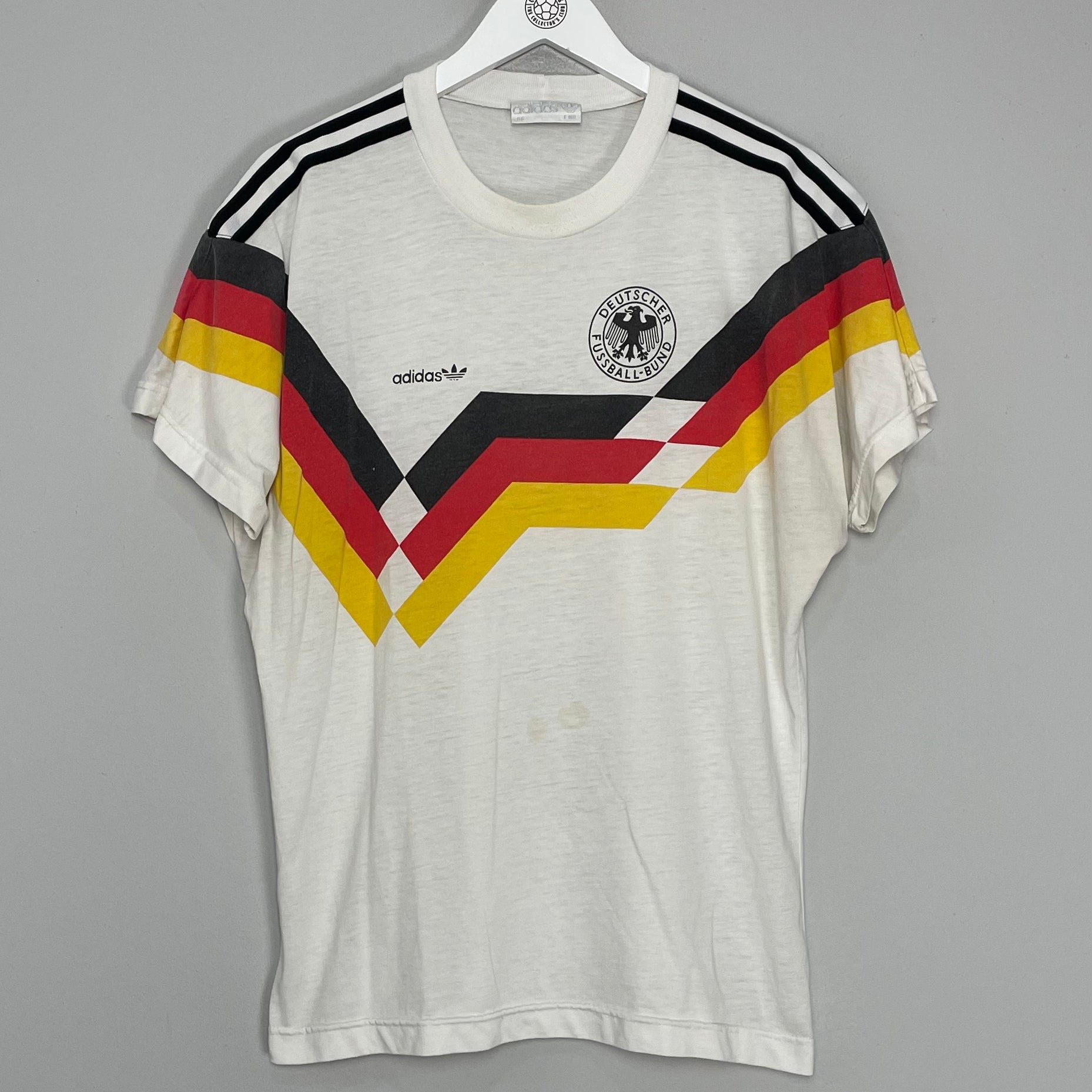 Shop 1988/90 GERMANY T-SHIRT (M) ADIDAS, classic football shirts, vintage football shirts & retro soccer jerseys at Cult Kits