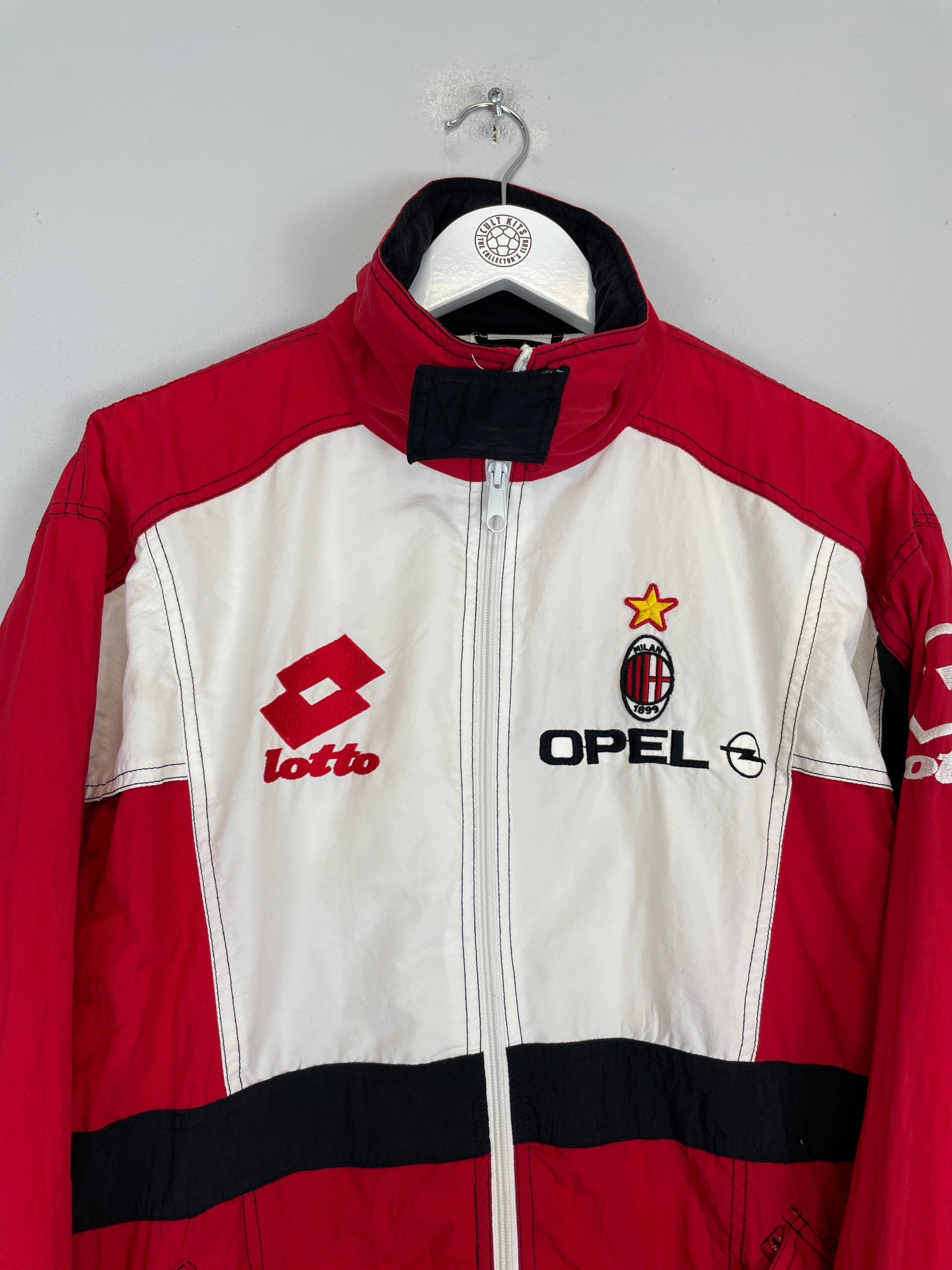 Shop 1995/96 AC MILAN TRACK JACKET (M) LOTTO, classic football shirts, vintage football shirts & retro soccer jerseys at Cult Kits