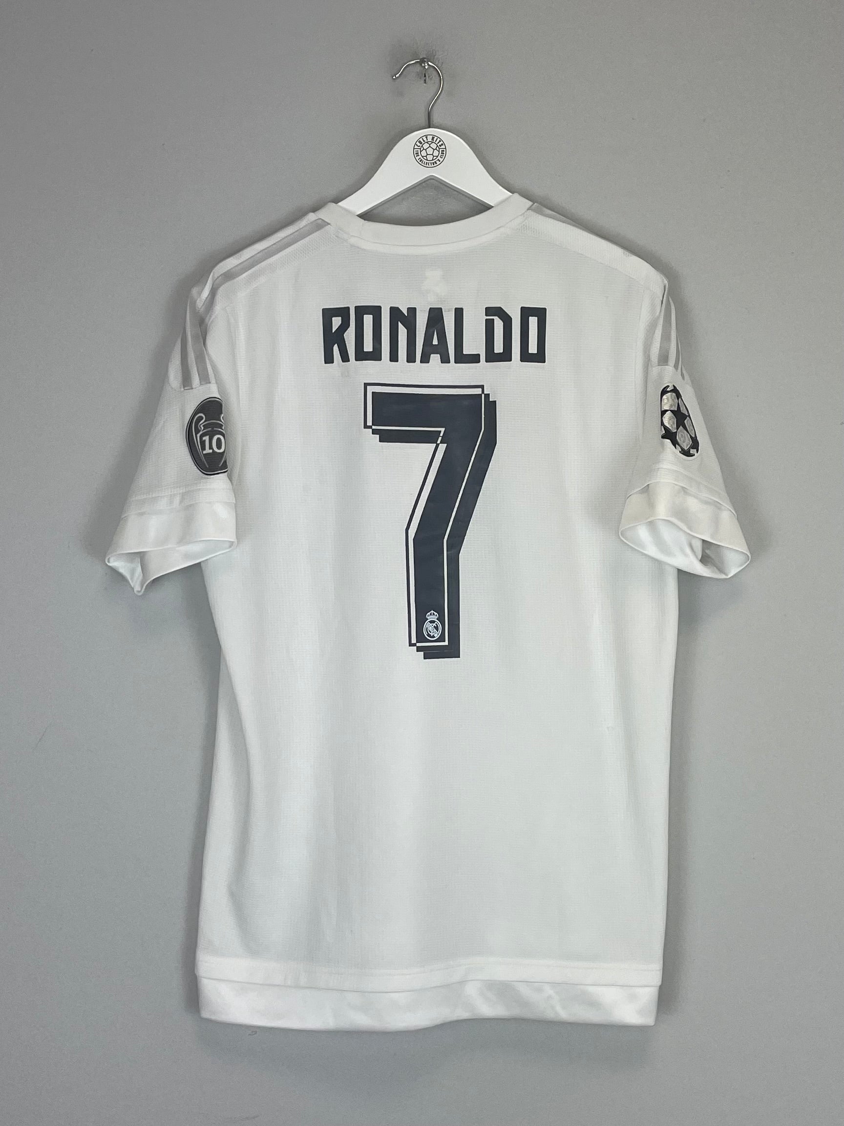 Shop 2015/16 REAL MADRID RONALDO #7 C/L HOME SHIRT (L) ADIDAS, classic football shirts, vintage football shirts & retro soccer jerseys at Cult Kits