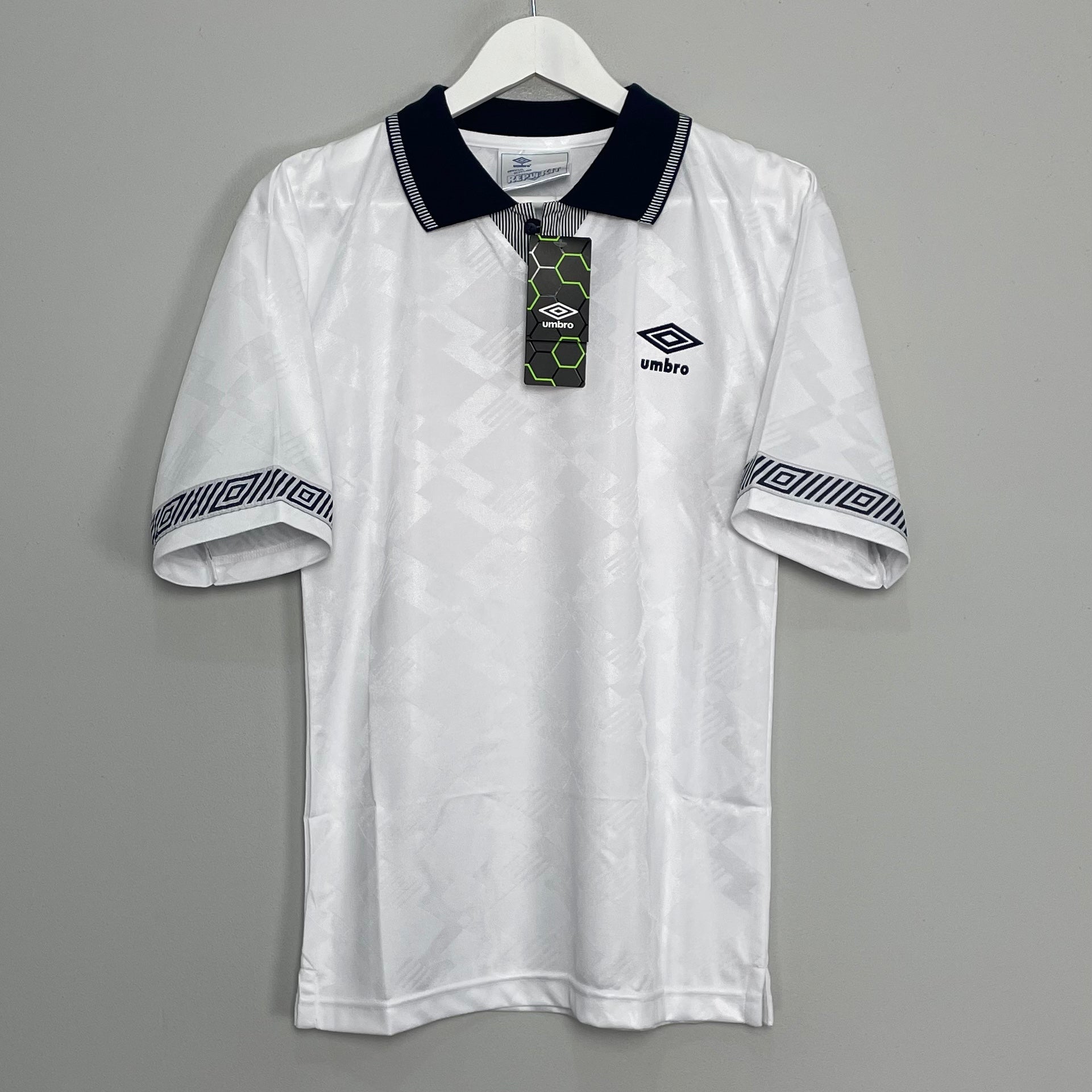 Shop 1990 UMBRO #19 ITALIA 90 *RE-ISSUE* TEMPLATE HOME SHIRT (S), classic football shirts, vintage football shirts & retro soccer jerseys at Cult Kits