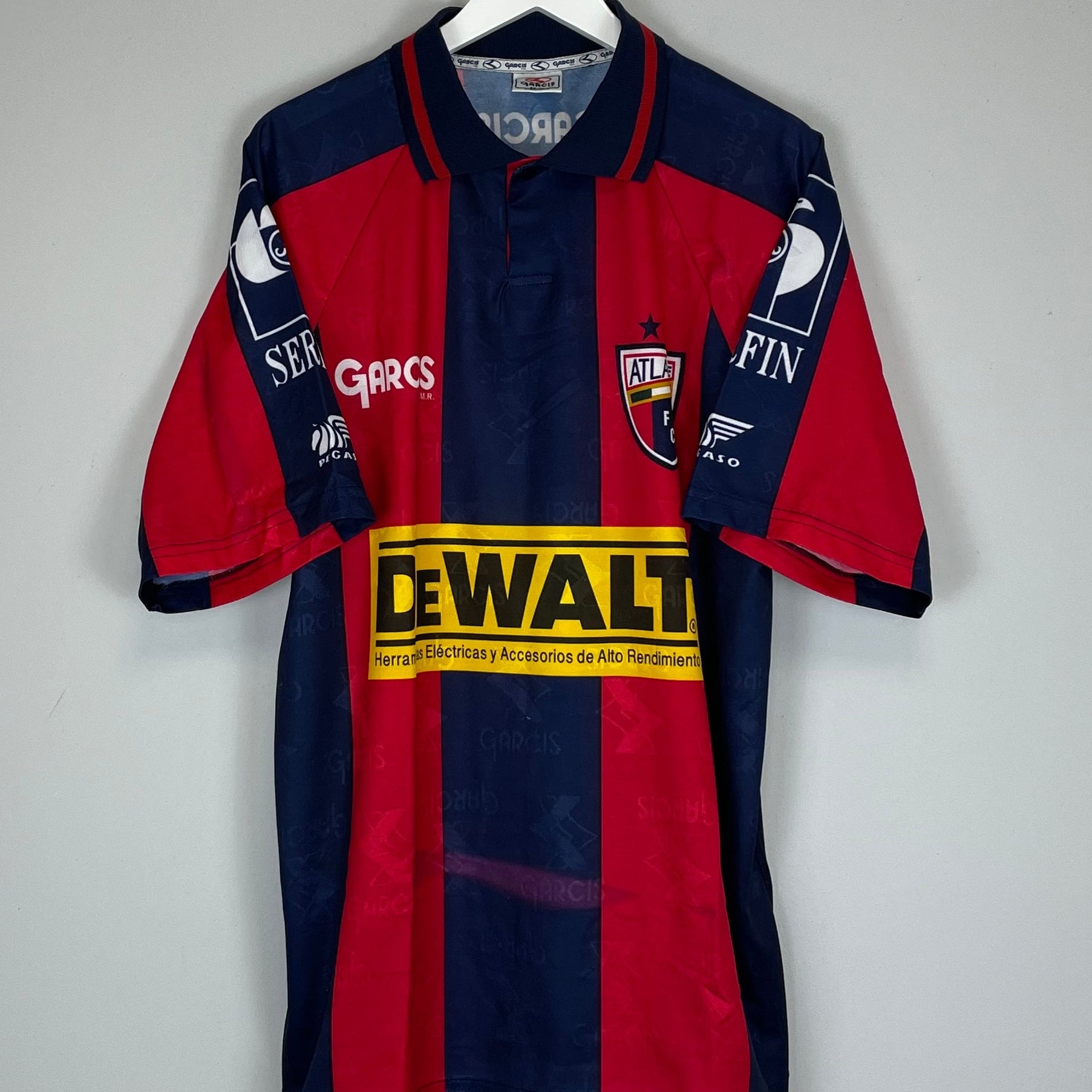 Shop 1997/98 ATLANTE #9 HOME SHIRT (XL) GARCIS, classic football shirts, vintage football shirts & retro soccer jerseys at Cult Kits