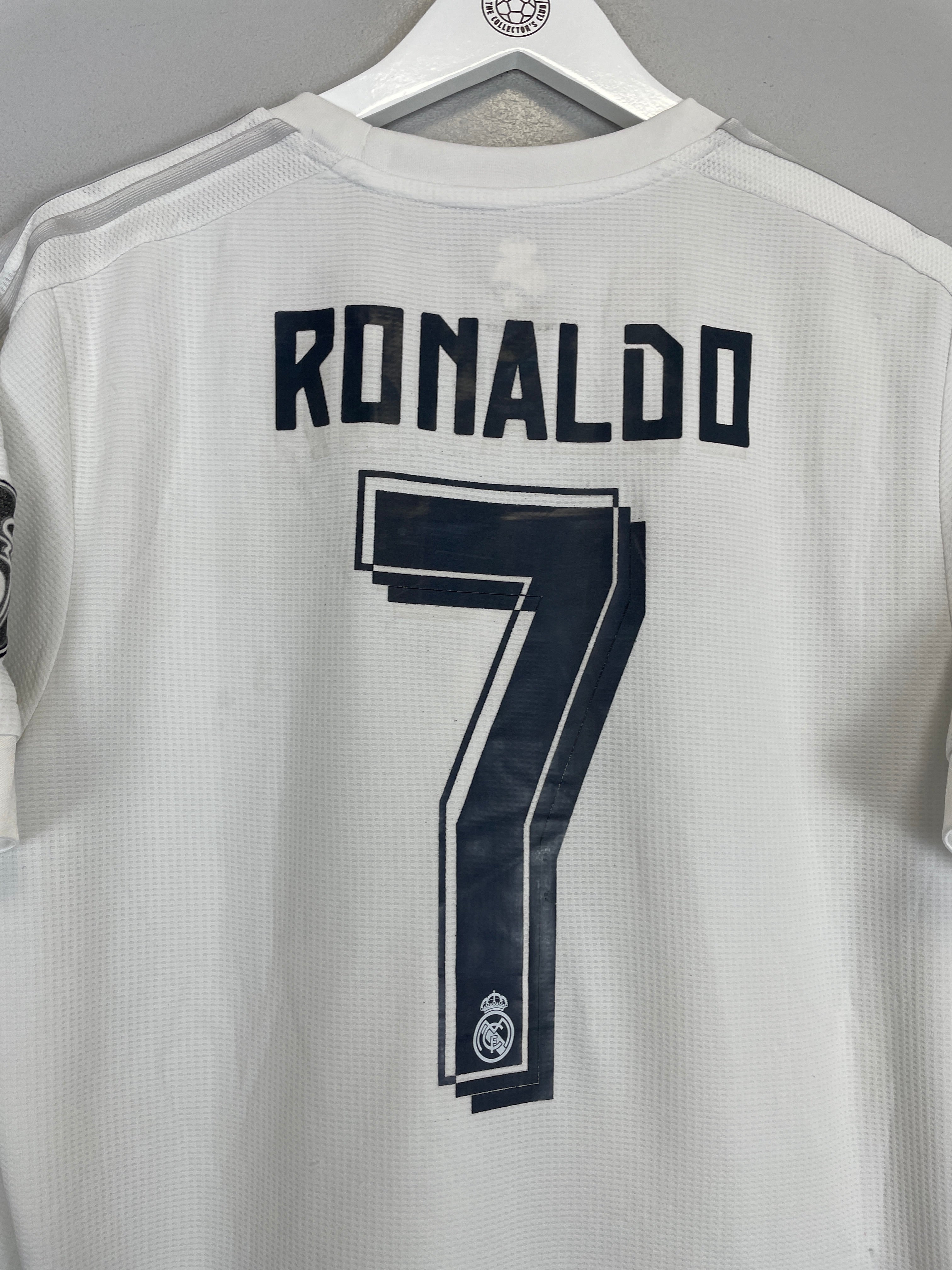 Shop 2015/16 REAL MADRID RONALDO #7 C/L HOME SHIRT (L) ADIDAS, classic football shirts, vintage football shirts & retro soccer jerseys at Cult Kits