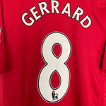 Shop 2008/10 LIVERPOOL GERRARD #8 HOME SHIRT (L) ADIDAS, classic football shirts, vintage football shirts & retro soccer jerseys at Cult Kits