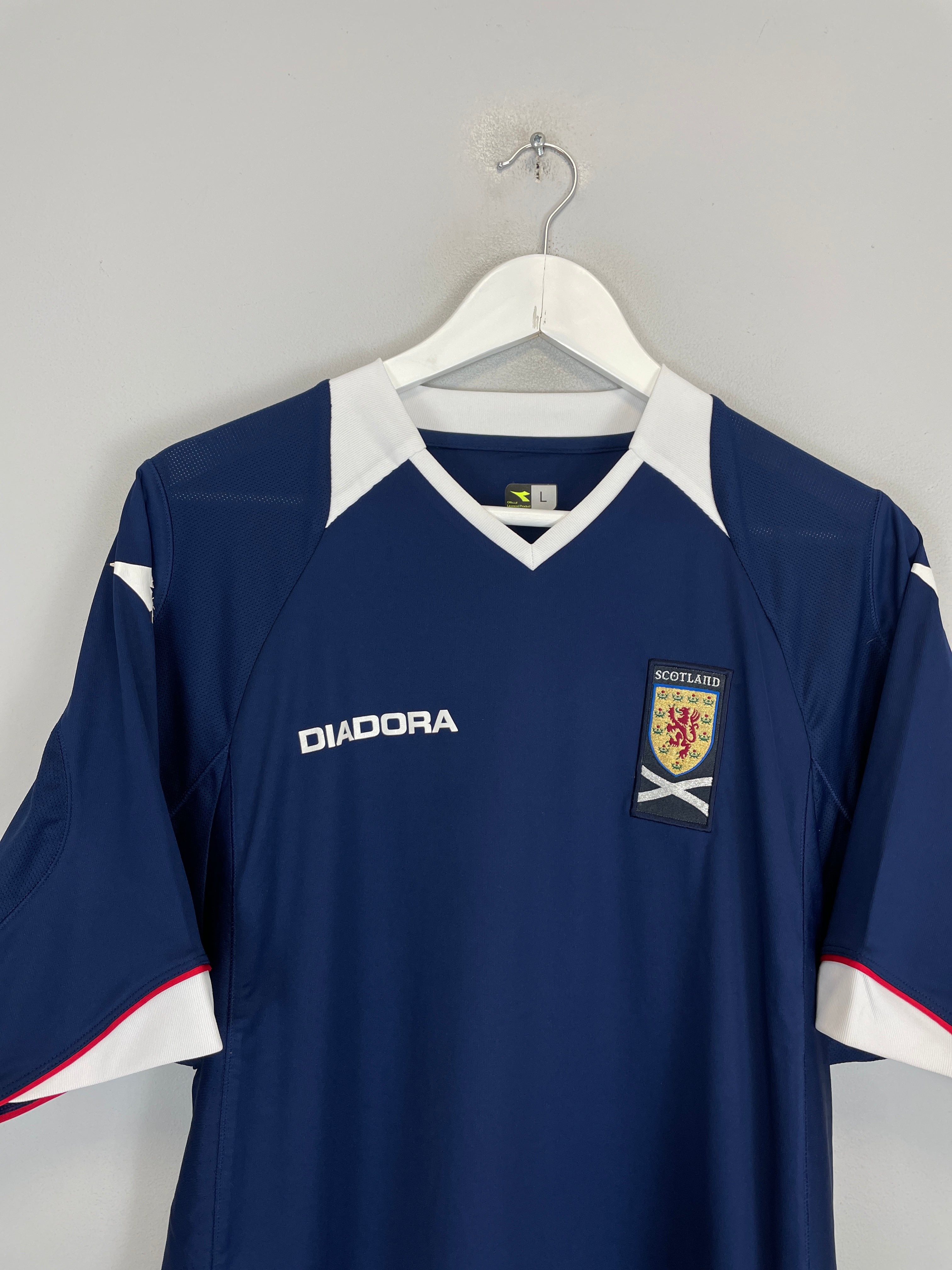 Shop 2008/09 SCOTLAND HOME SHIRT (L) DIADORA, classic football shirts, vintage football shirts & retro soccer jerseys at Cult Kits