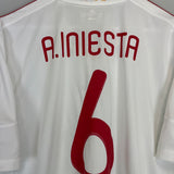 Shop 2011 SPAIN A.INIESTA #6 AWAY SHIRT (XL) ADIDAS, classic football shirts, vintage football shirts & retro soccer jerseys at Cult Kits
