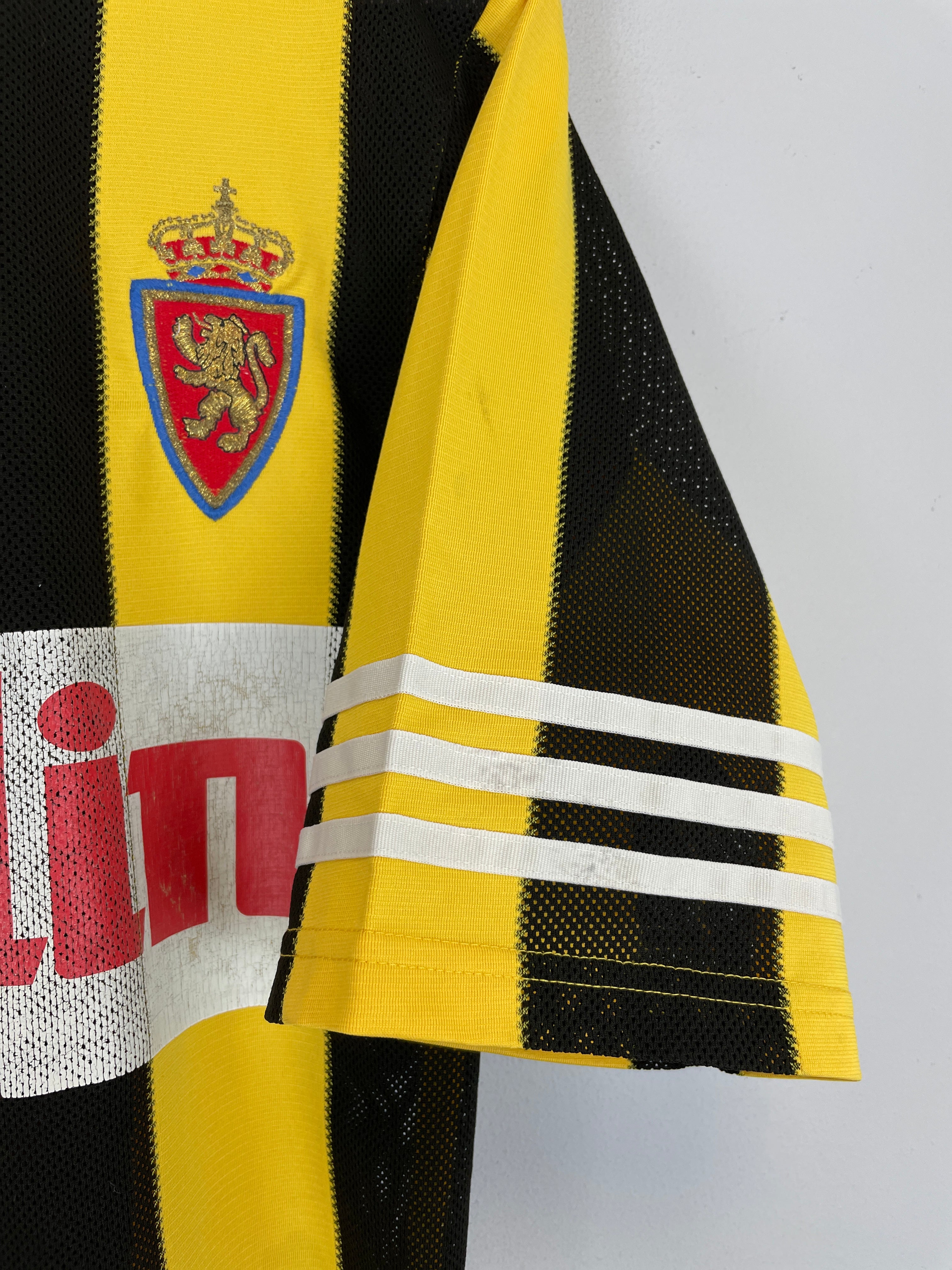 Shop 1996/97 REAL ZARAGOZA AWAY SHIRT (S) ADIDAS, classic football shirts, vintage football shirts & retro soccer jerseys at Cult Kits