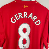 Shop 2015/16 LIVERPOOL GERRARD #8 HOME SHIRT (XL) NEW BALANCE, classic football shirts, vintage football shirts & retro soccer jerseys at Cult Kits