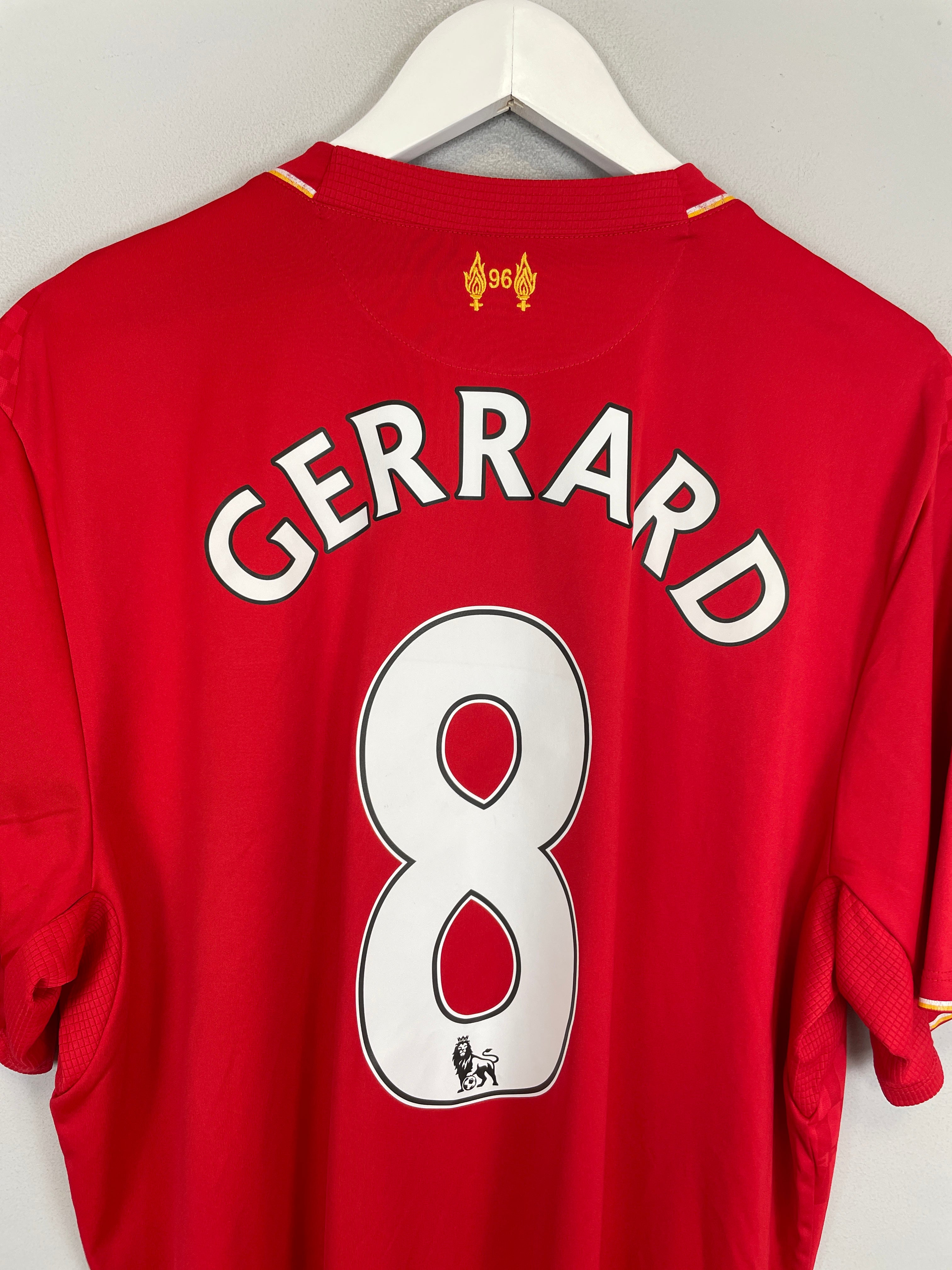 Shop 2015/16 LIVERPOOL GERRARD #8 HOME SHIRT (XL) NEW BALANCE, classic football shirts, vintage football shirts & retro soccer jerseys at Cult Kits