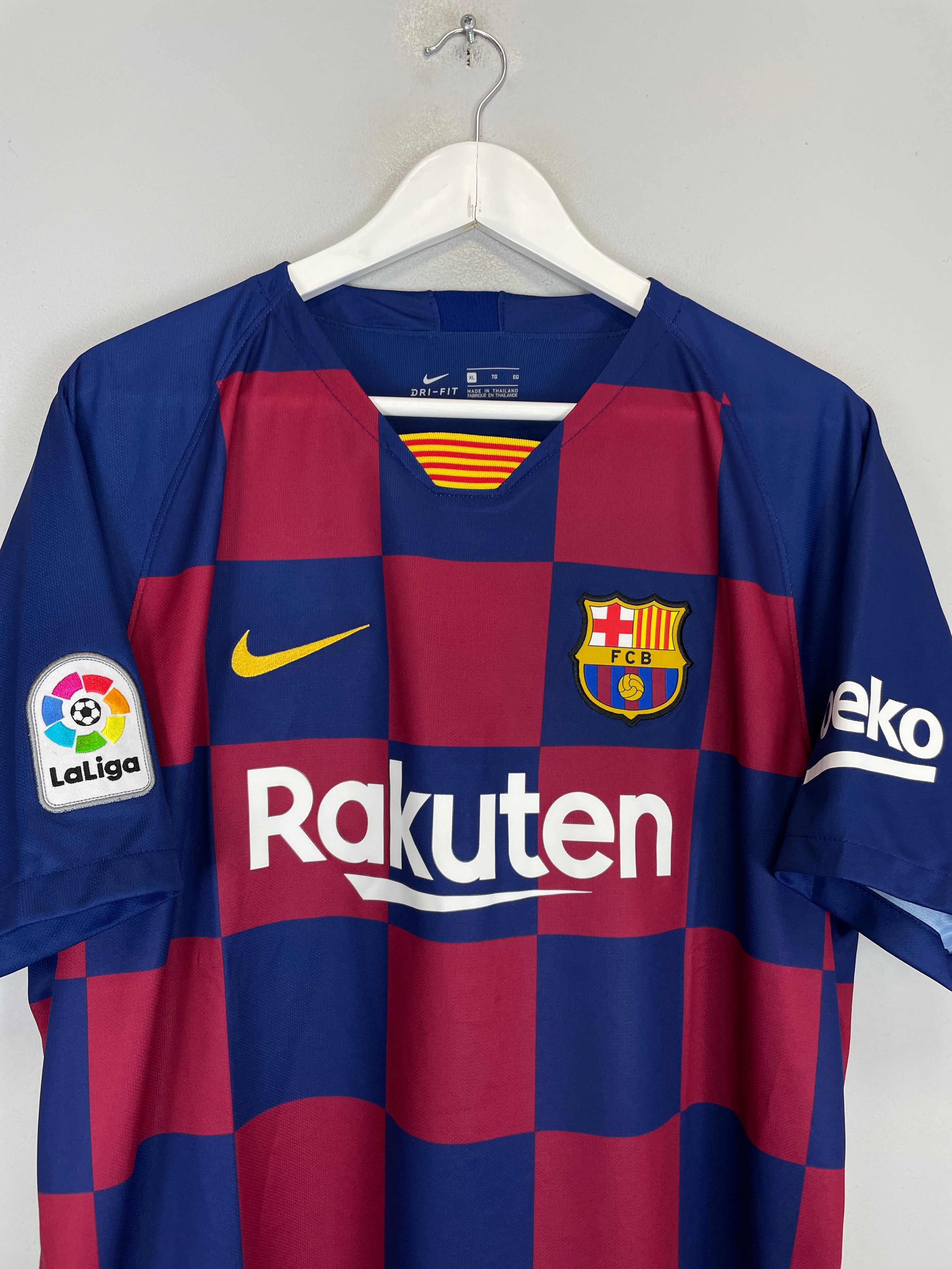 Shop 2019/20 BARCELONA HOME SHIRT (XL) NIKE, classic football shirts, vintage football shirts & retro soccer jerseys at Cult Kits