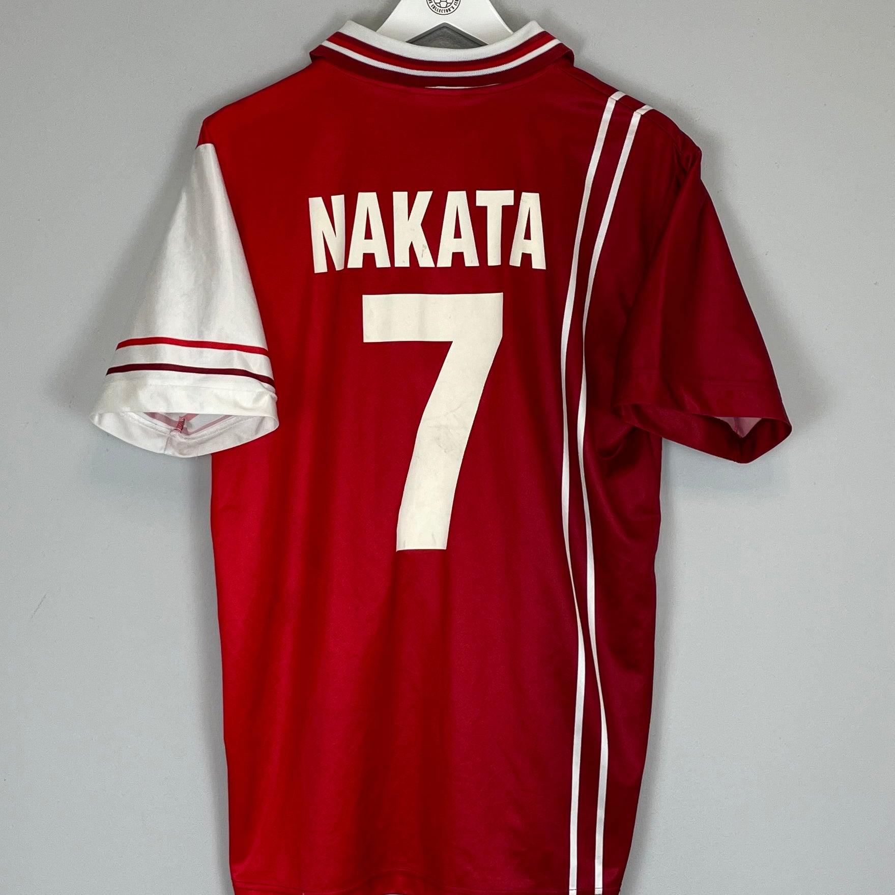 Shop 1998/99 PERUGIA NAKATA #7 HOME SHIRT (L) GALEX, classic football shirts, vintage football shirts & retro soccer jerseys at Cult Kits