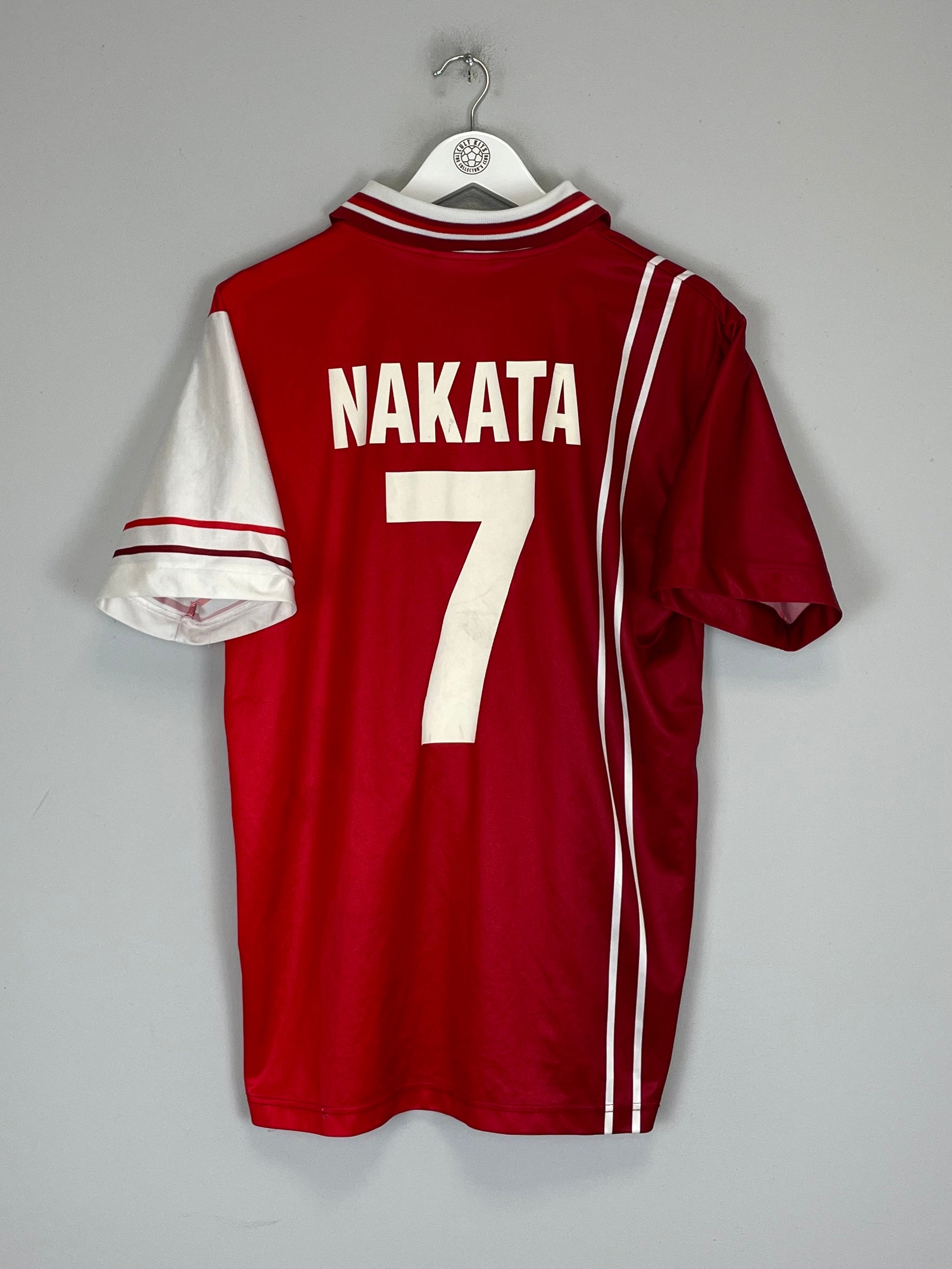 Shop 1998/99 PERUGIA NAKATA #7 HOME SHIRT (L) GALEX, classic football shirts, vintage football shirts & retro soccer jerseys at Cult Kits