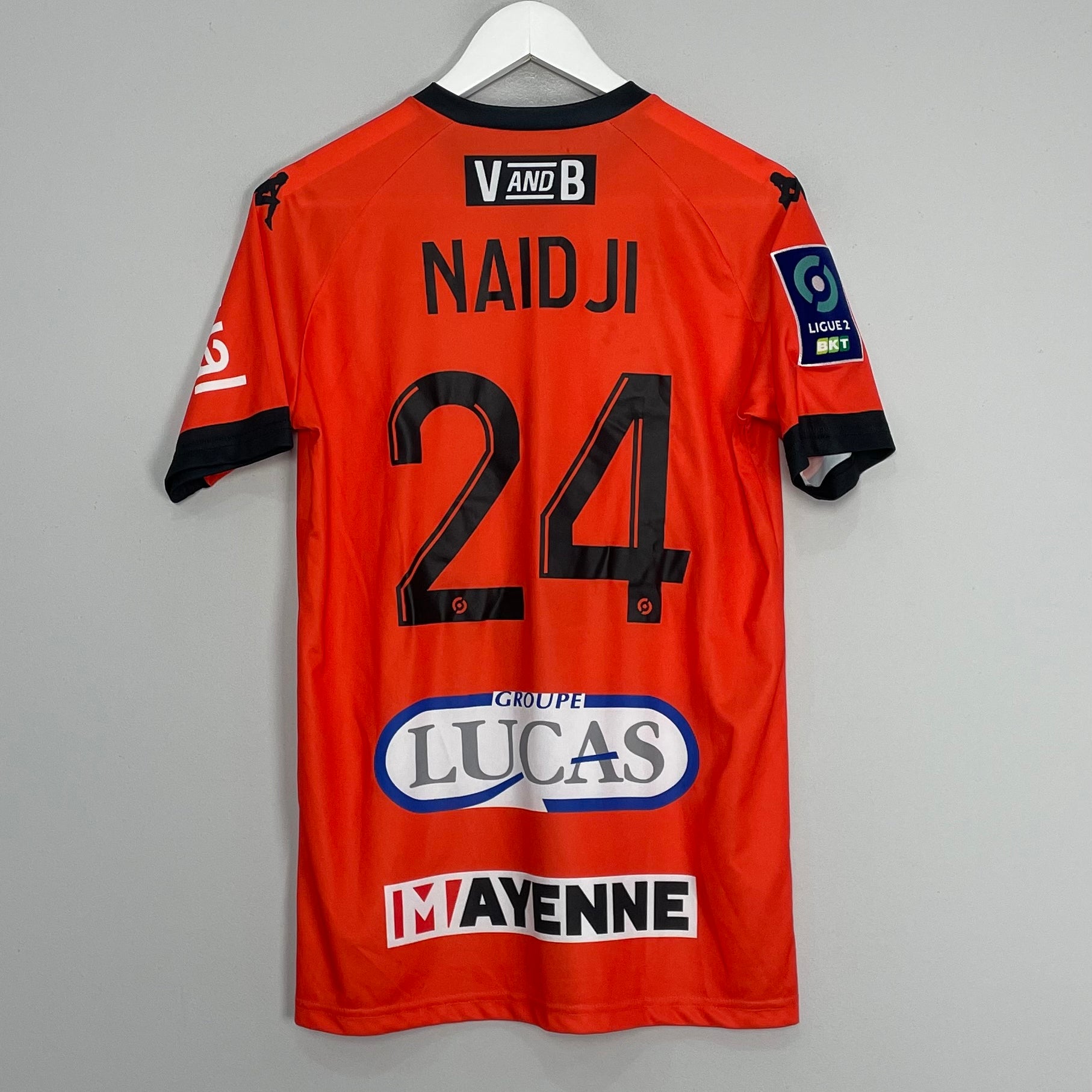 Shop 2022/23 STADE LAVELLOIS MAYENNE NAIDJI #24 *MATCH ISSUED* HOME SHIRT (M) KAPPA, classic football shirts, vintage football shirts & retro soccer jerseys at Cult Kits