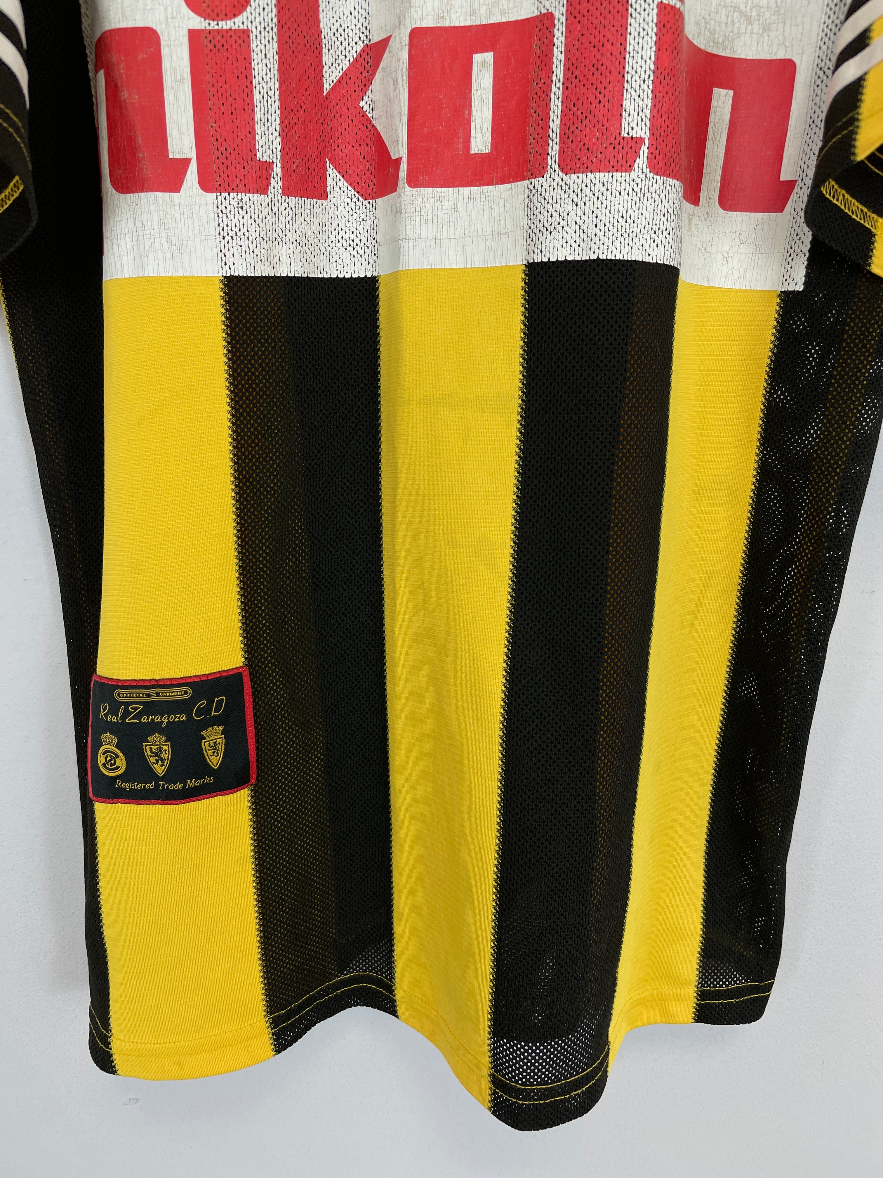 Shop 1996/97 REAL ZARAGOZA AWAY SHIRT (S) ADIDAS, classic football shirts, vintage football shirts & retro soccer jerseys at Cult Kits