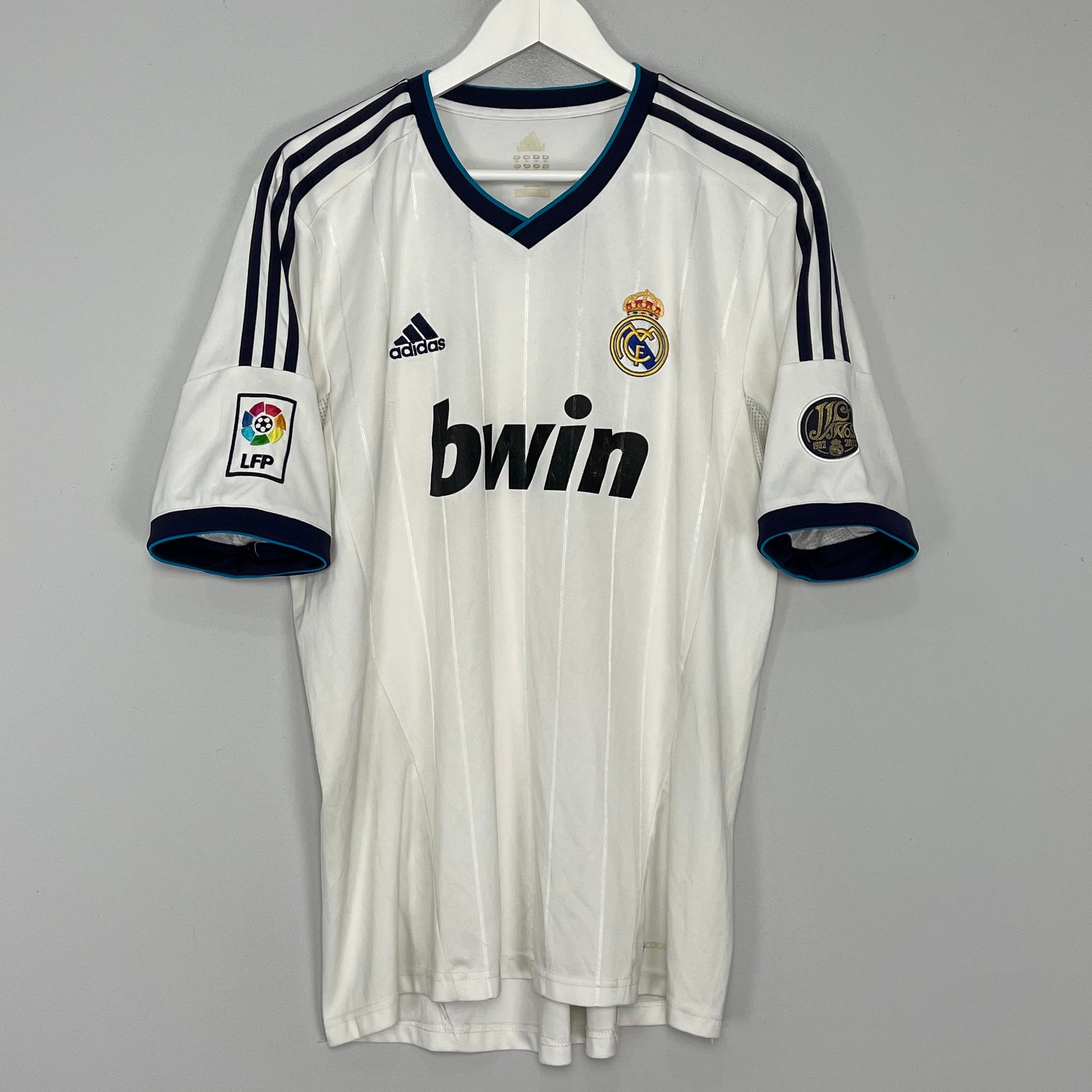 Shop 2012/13 REAL MADRID HOME SHIRT (XL) ADIDAS, classic football shirts, vintage football shirts & retro soccer jerseys at Cult Kits