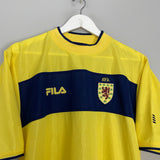 Shop 2002/03 SCOTLAND AWAY SHIRT (M) FILA, classic football shirts, vintage football shirts & retro soccer jerseys at Cult Kits