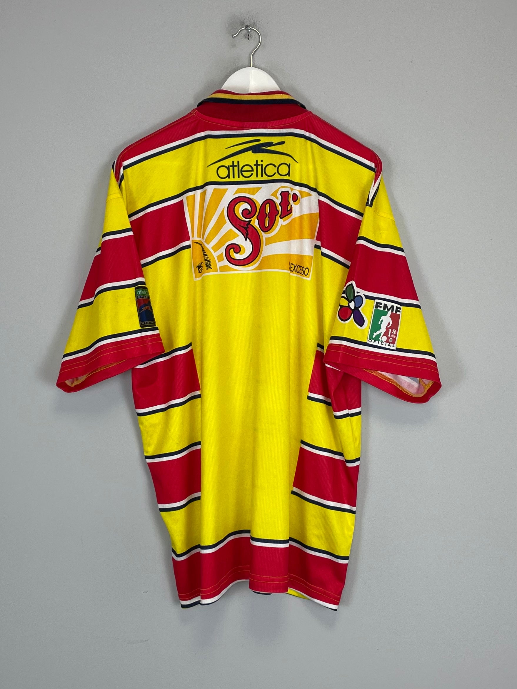 Shop 1998/99 MONARCAS MORELIA HOME SHIRT (XL) ATLETICA, classic football shirts, vintage football shirts & retro soccer jerseys at Cult Kits