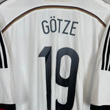 Shop 2014/15 GERMANY GOTZE #19 HOME SHIRT (XXXL) ADIDAS, classic football shirts, vintage football shirts & retro soccer jerseys at Cult Kits