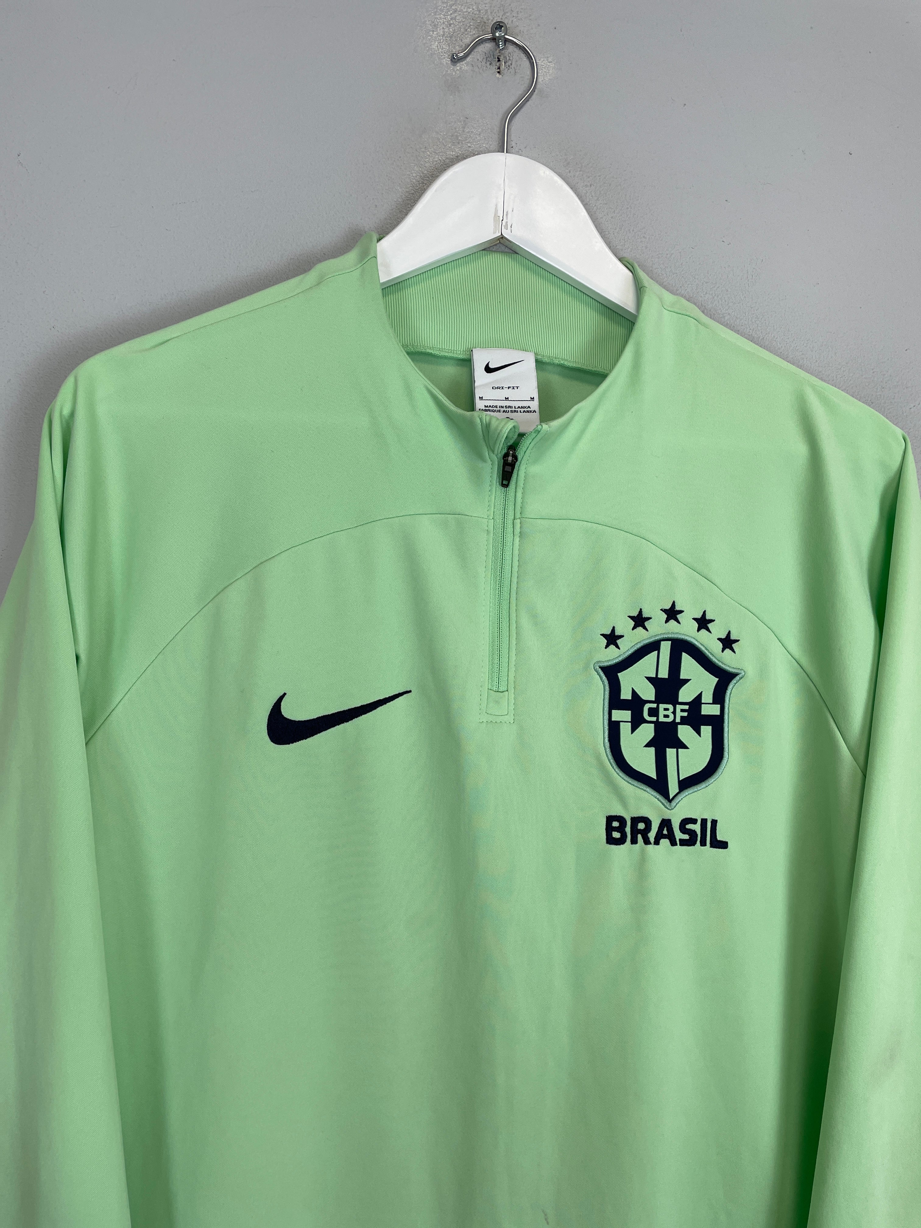 Shop 2022/23 BRAZIL 1/4 ZIP (M) NIKE, classic football shirts, vintage football shirts & retro soccer jerseys at Cult Kits