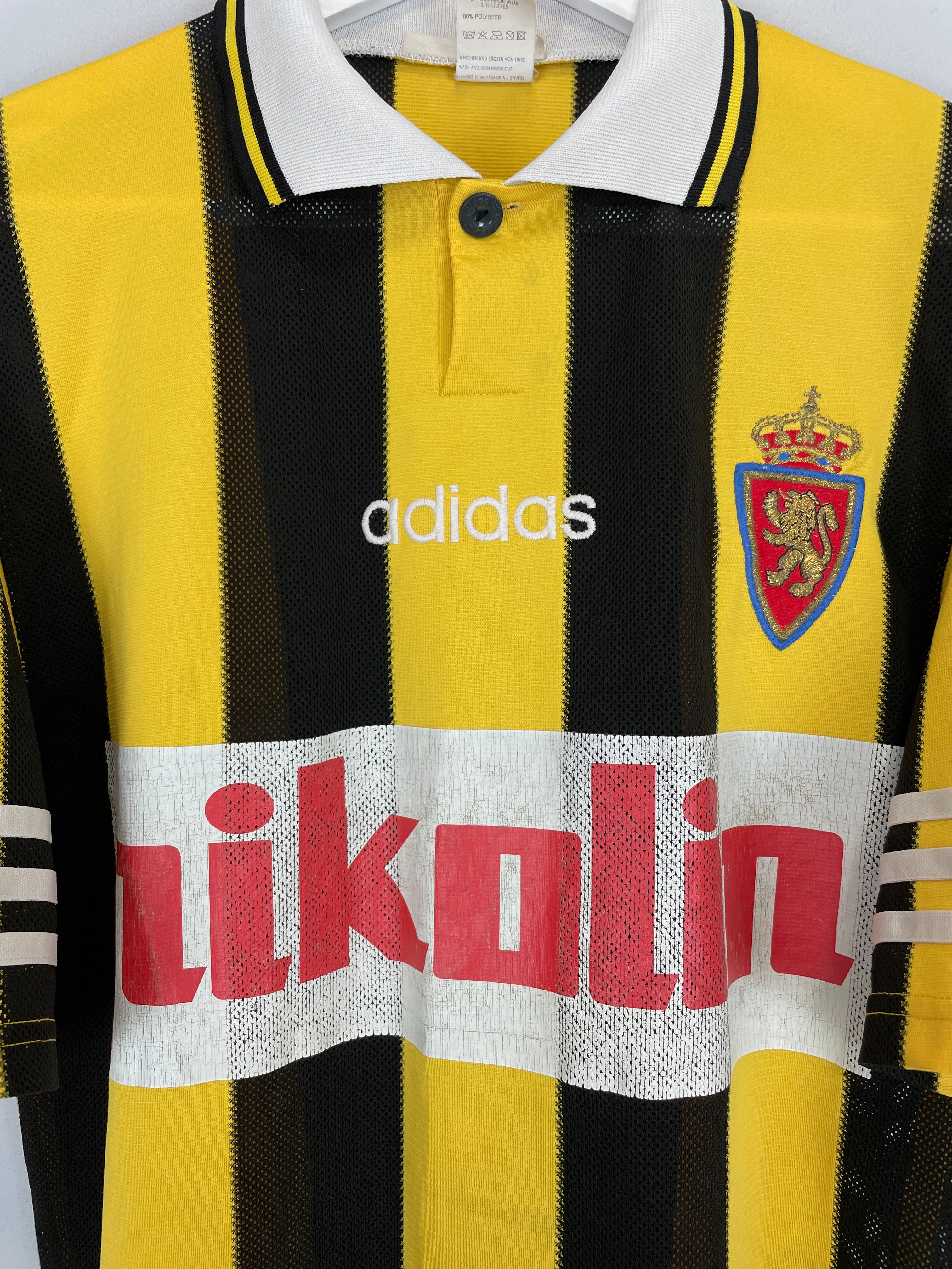 Shop 1996/97 REAL ZARAGOZA AWAY SHIRT (S) ADIDAS, classic football shirts, vintage football shirts & retro soccer jerseys at Cult Kits