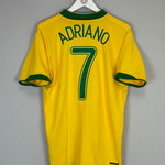 Shop 2006/08 BRAZIL ADRIANO #7 HOME SHIRT (L) NIKE, classic football shirts, vintage football shirts & retro soccer jerseys at Cult Kits