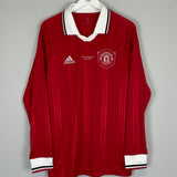 Shop 2019/20 MANCHESTER UNITED ICON L/S SHIRT (M) ADIDAS, classic football shirts, vintage football shirts & retro soccer jerseys at Cult Kits