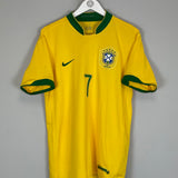 Shop 2006/08 BRAZIL ADRIANO #7 HOME SHIRT (L) NIKE, classic football shirts, vintage football shirts & retro soccer jerseys at Cult Kits