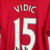 2011/12 MANCHESTER UNITED VIDIC #15 HOME SHIRT (S) NIKE
