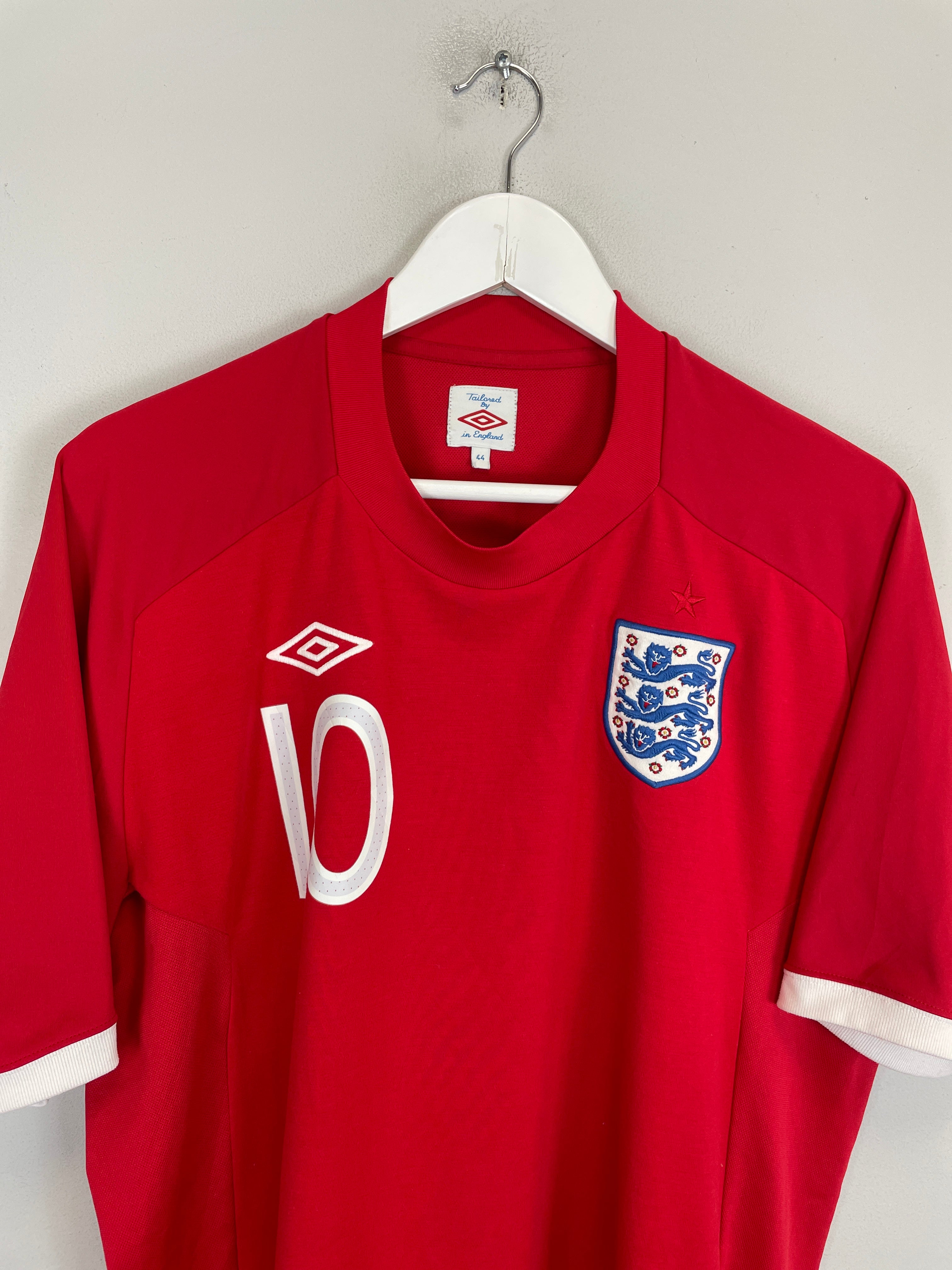 Shop 2010/11 ENGLAND ROONEY #10 AWAY SHIRT (L) UMBRO, classic football shirts, vintage football shirts & retro soccer jerseys at Cult Kits